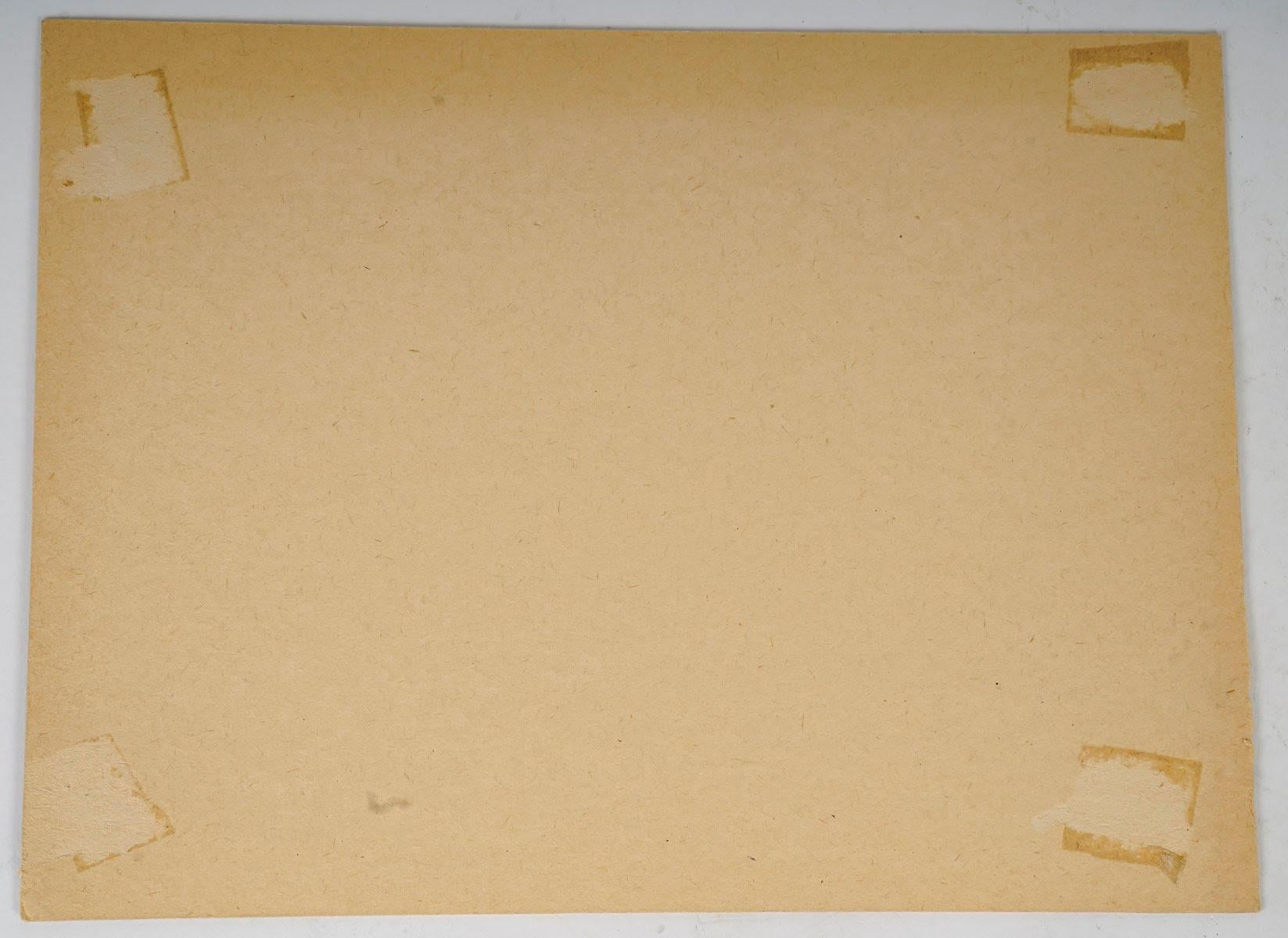 Aquarell einer Reisplantage in einer asiatischen Landschaft, 20. Jahrhundert. (Papier) im Angebot