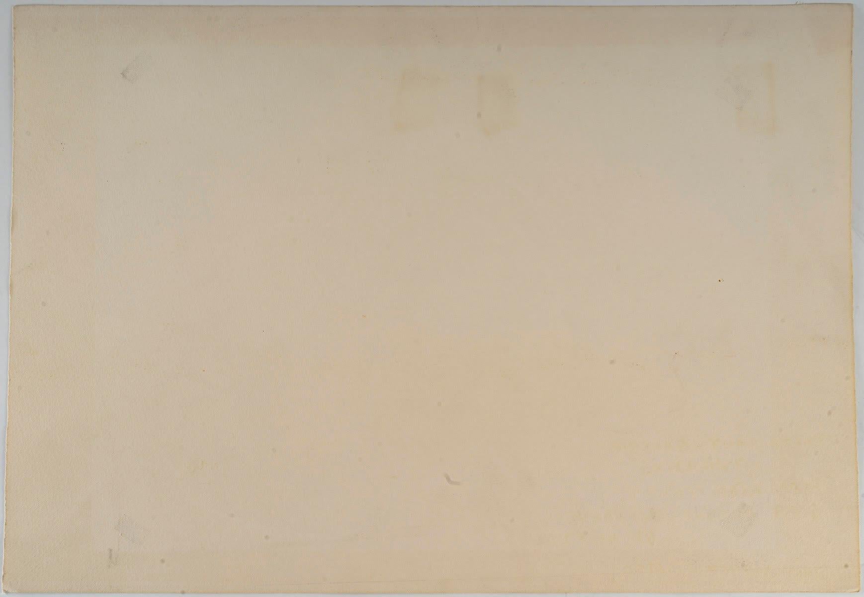 Aquarell auf Papier eines Blumenstraußes, 1950-1960. (20. Jahrhundert) im Angebot