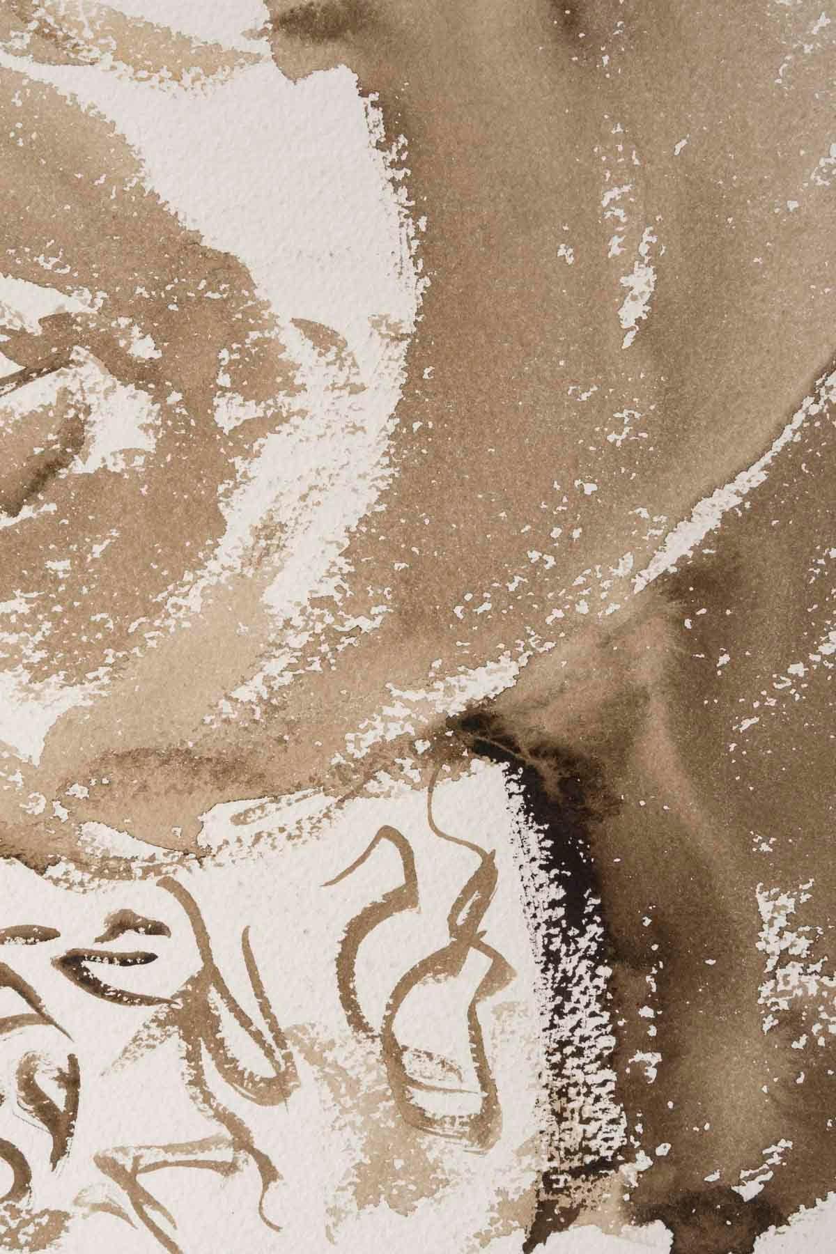 Aquarell auf Papier, Porträt einer afrikanischen Frau, 20. Jahrhundert. (Französisch) im Angebot