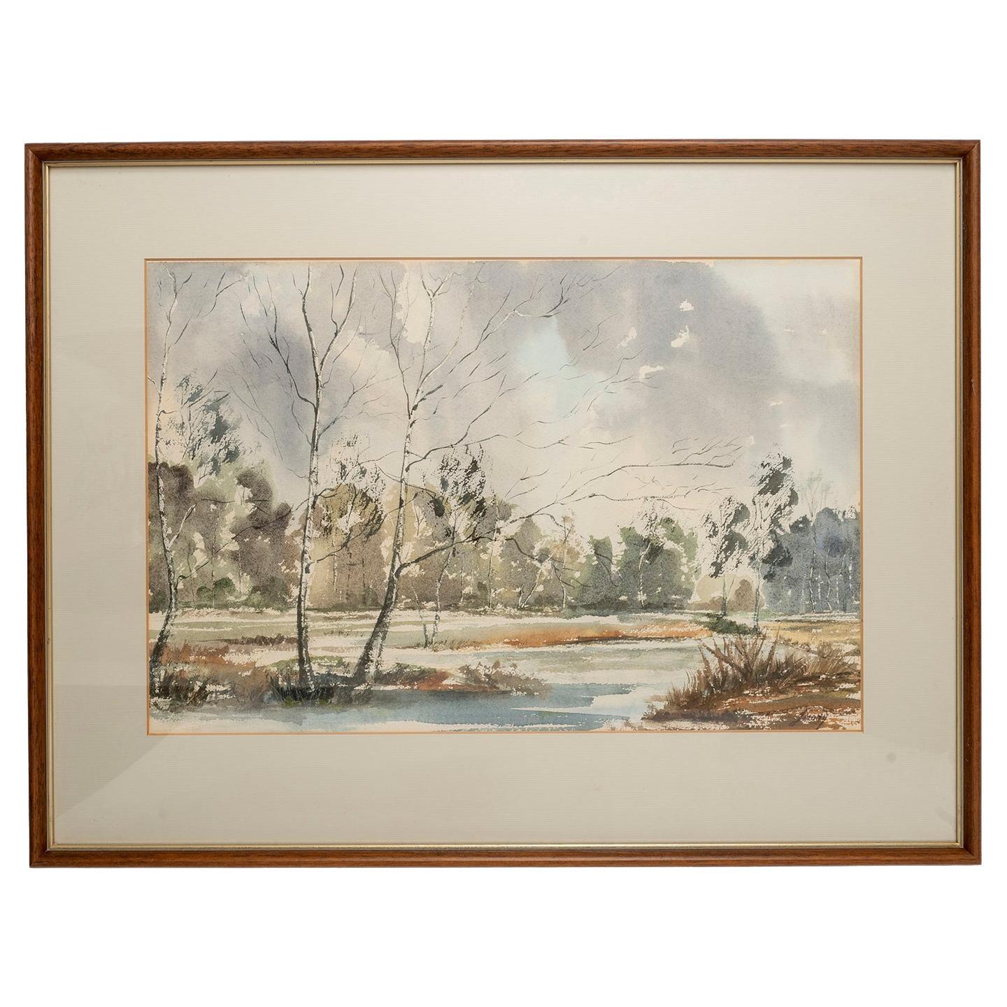 J. Lloyd : Pair of watercolours, c1920
Beautiful composition evoking the spirit and feeling of the two landscapes so that the viewer has the impression of being there
Soft delicate palette and handling of the watercolor

Measures: length 71cm.,