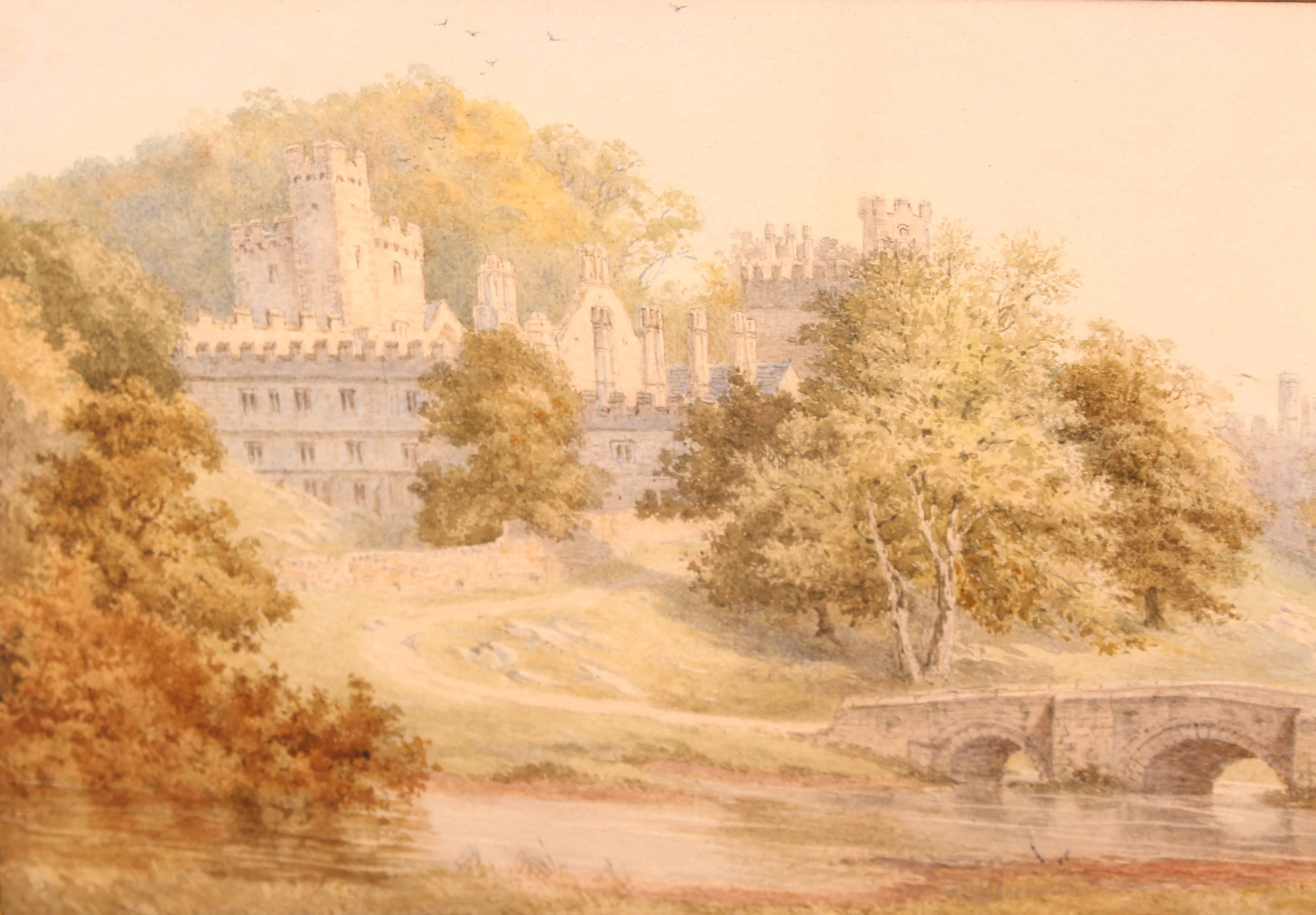 English Watercolour 'Windsor Castle' by Frederick Tully Lott For Sale