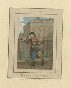 Watercress Seller in Hanover Square, Cries of London, 1804