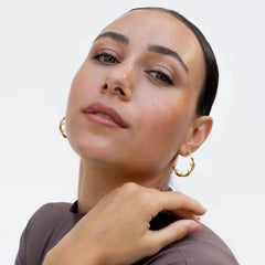 Waterfall Baroque Pearl Hoops In Gold Vermeil