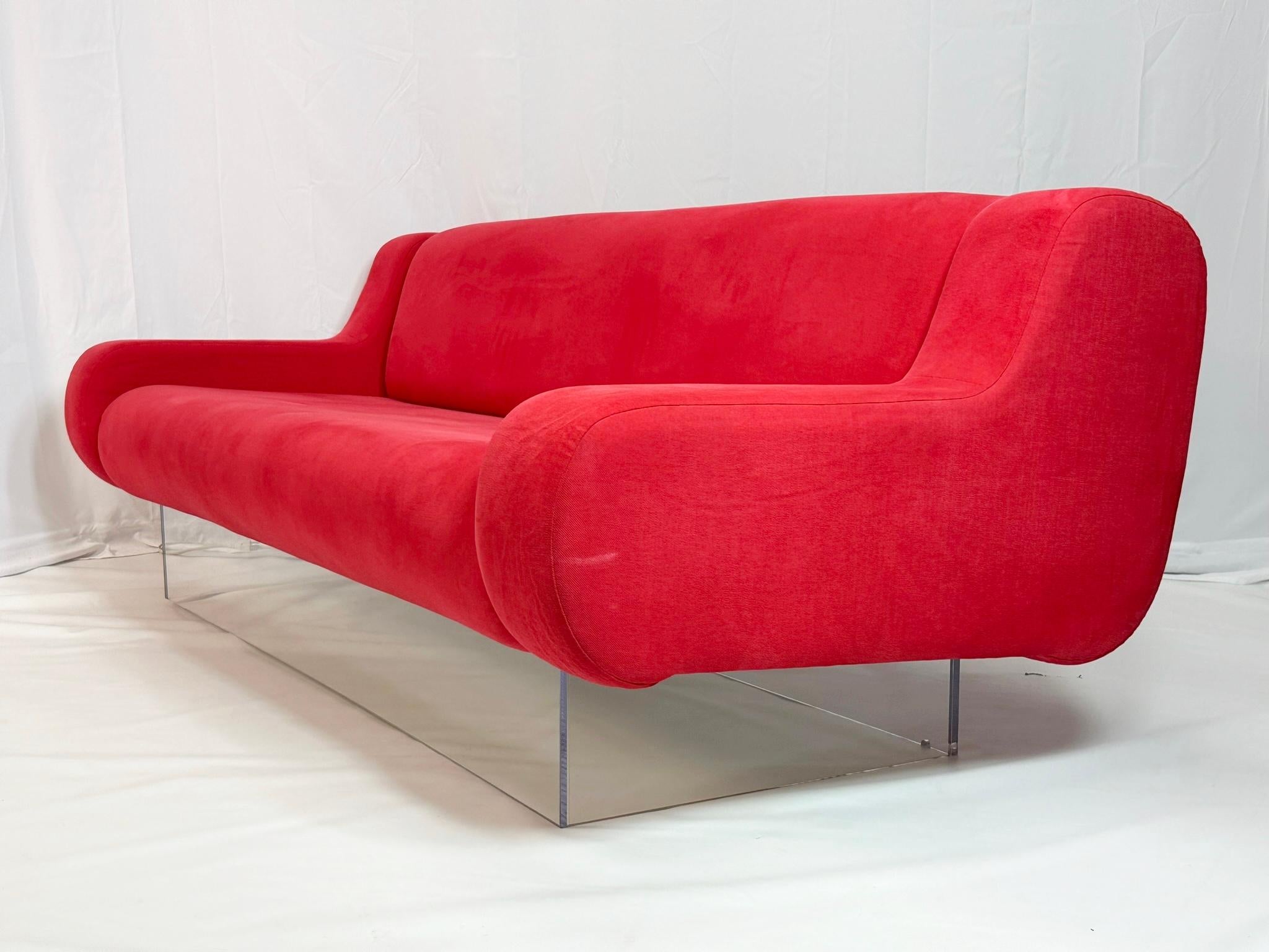 Mid-Century Modern Waterfall Bear Sofa by Charles Hollis Jones, Signed & Dated For Sale