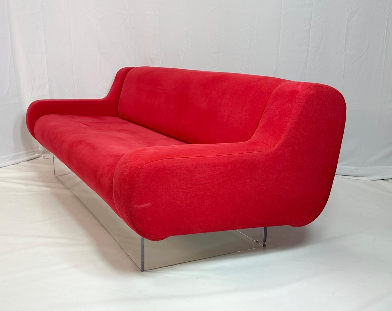 Fabric Waterfall Bear Sofa by Charles Hollis Jones, Signed & Dated For Sale