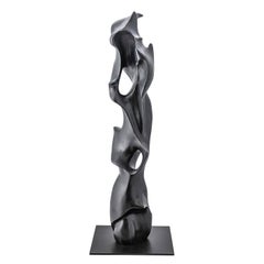 Waterfall Black Bronze Sculpture