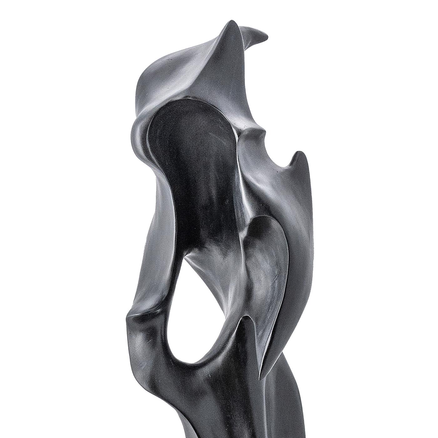 Contemporary Waterfall Black Bronze Sculpture For Sale