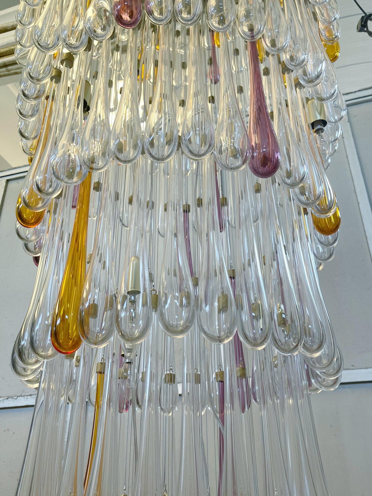 Waterfall Chandelier by Fabio Ltd In New Condition For Sale In Los Angeles, CA