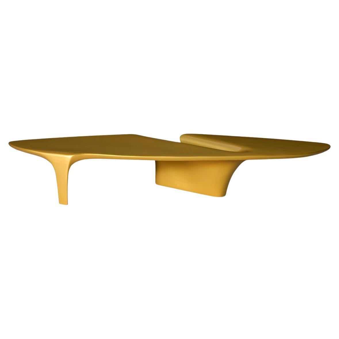 Table basse en cascade de couleur jaune par Driade