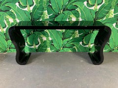 Waterfall Console Table in the Manner of Karl Springer