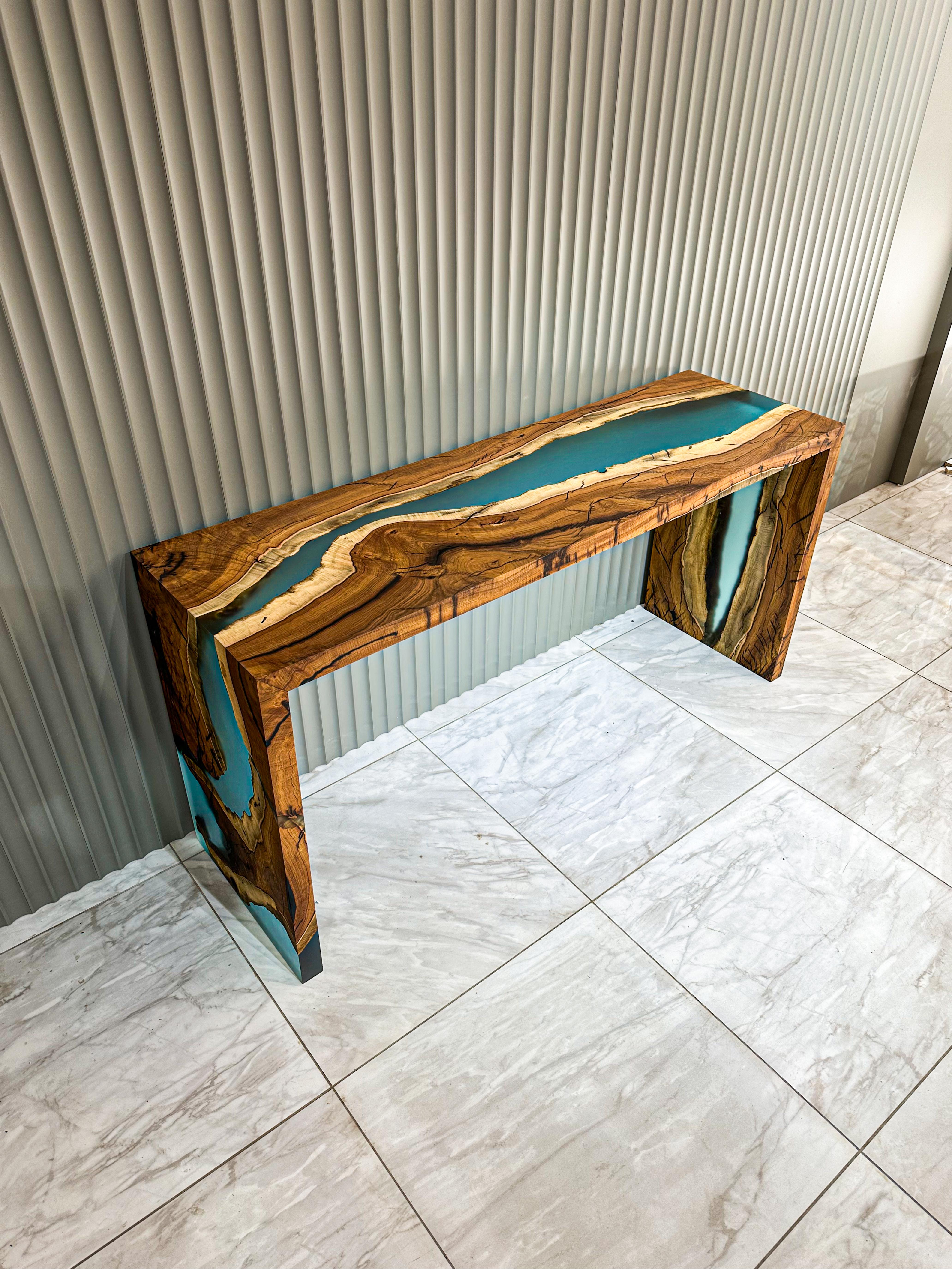 Turc Table console cascade - Table d'entrée Modernity - Table console en Wood sur mesure en vente