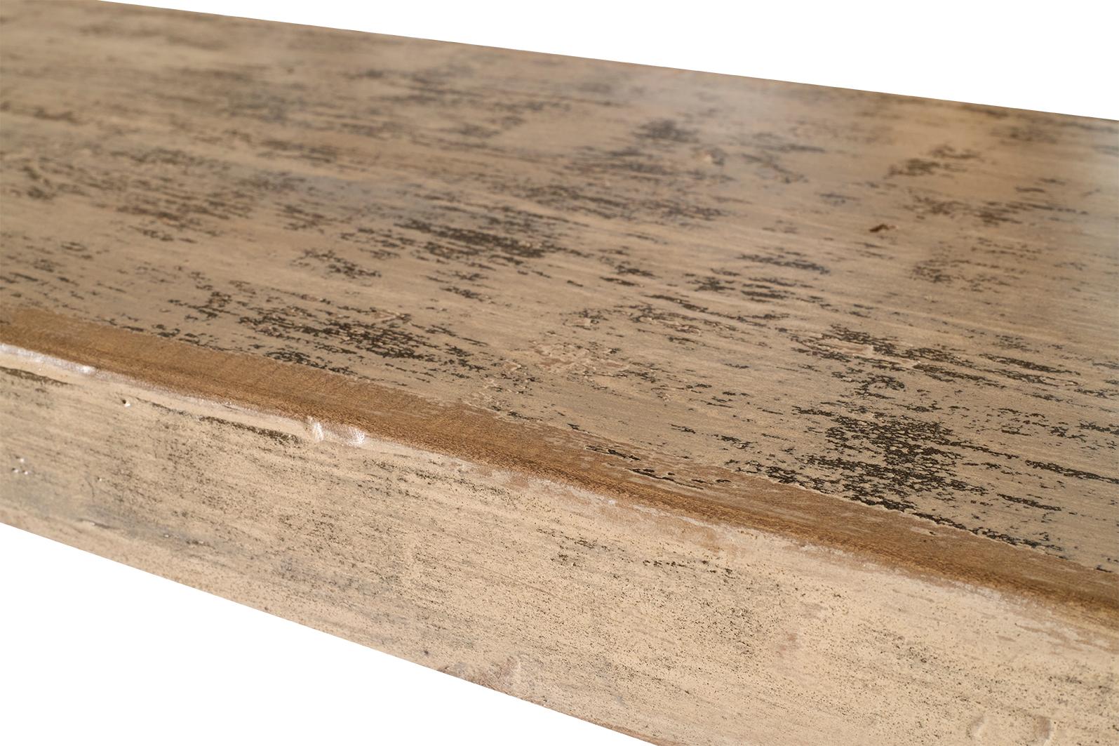 Waterfall Console with Curved Feet in Original Paint Patina For Sale 2