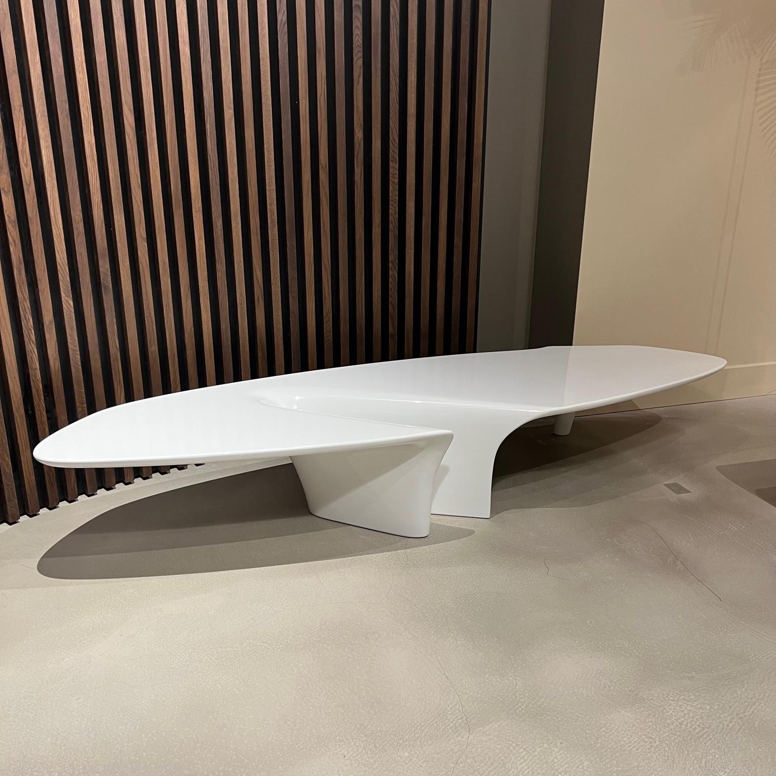 Even a coffee table can become a piece of art if it can stand regardless of the typological limitations. Fredrikson Stallard address the issue with the strength of the material to be bent and shaped. The result is a completely new form, marked by an