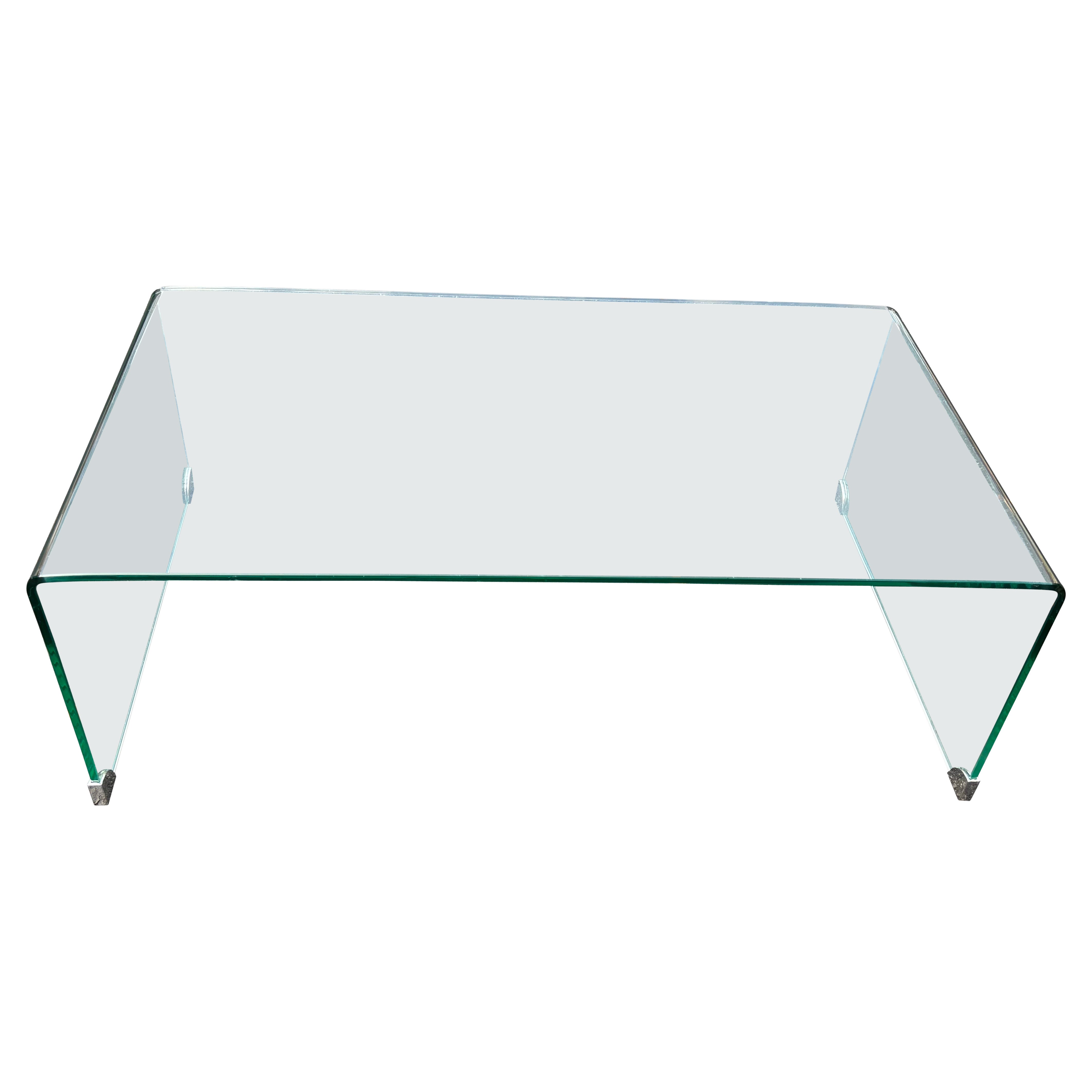 Tavolino da caffè in vetro a cascata in vendita