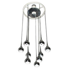 Retro Waterfall Midcentury Chandelier by Angelo Brotto for Esperia, Italy, 1960s