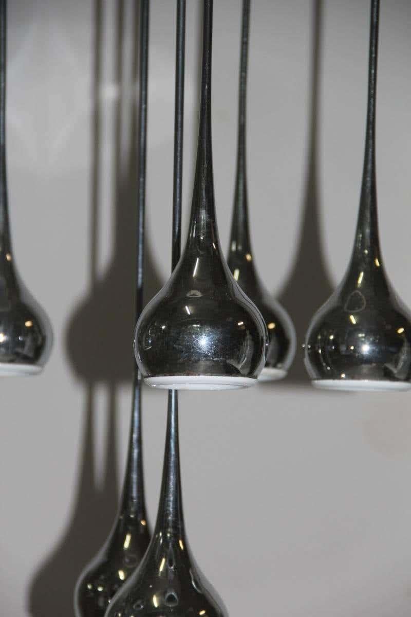 XX secolo Lampadario a cascata del Medioevo design di Angelo Brotto, Esperia, Italia, anni '60 in vendita