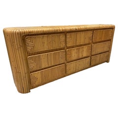 Waterfall Nine Drawer Bamboo Dresser