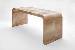 Waterfall Parchment Console Table Handmade in UK Contemporary 21st Century