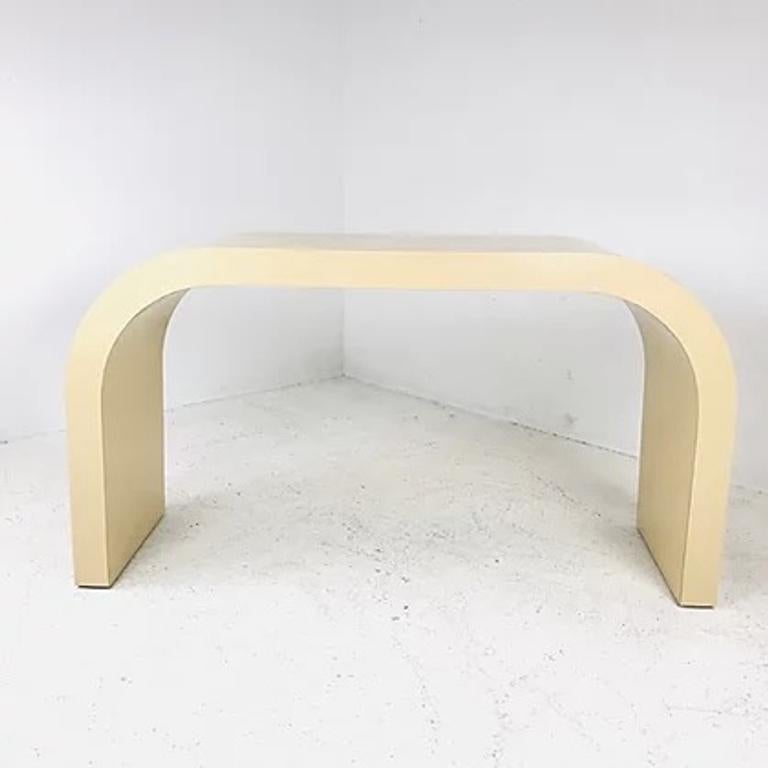 Wood Waterfall Sofa / Console Table