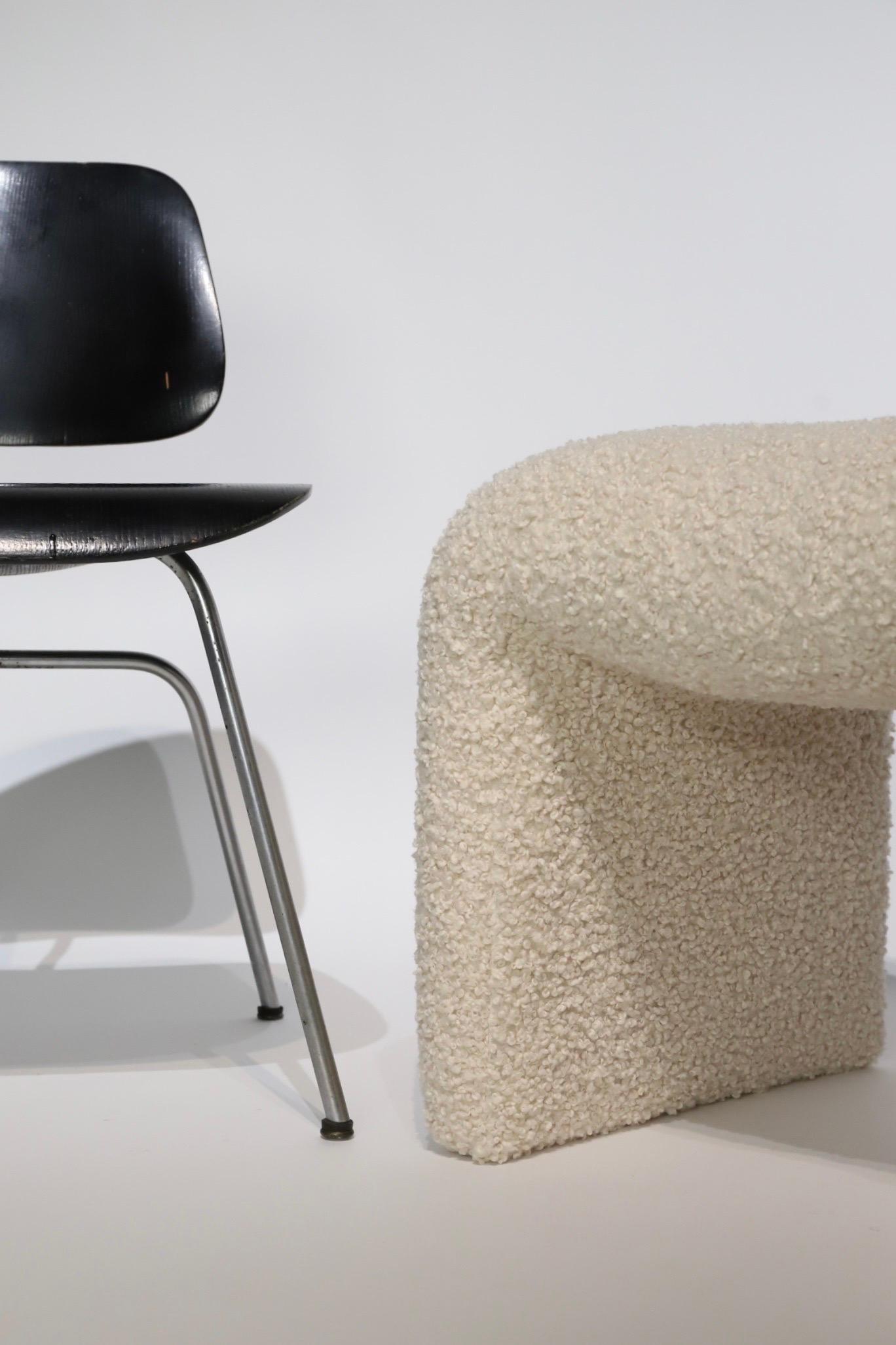 Fabric Waterfall Stool Ottoman