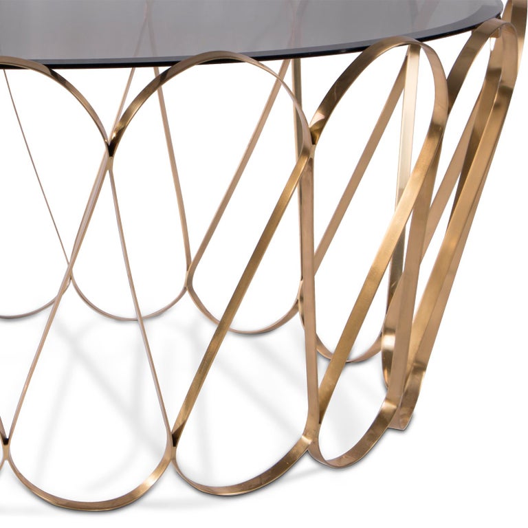 Waterflor Gold Coffee Table For Sale at 1stDibs