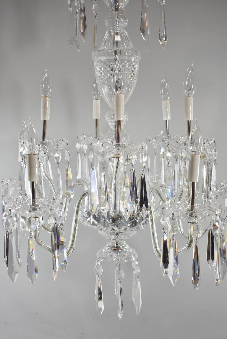 Waterford Avoca TenArm Crystal Chandelier at 1stDibs waterford avoca