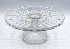 Waterford Cake Stand, Lismore Pattern, Signed