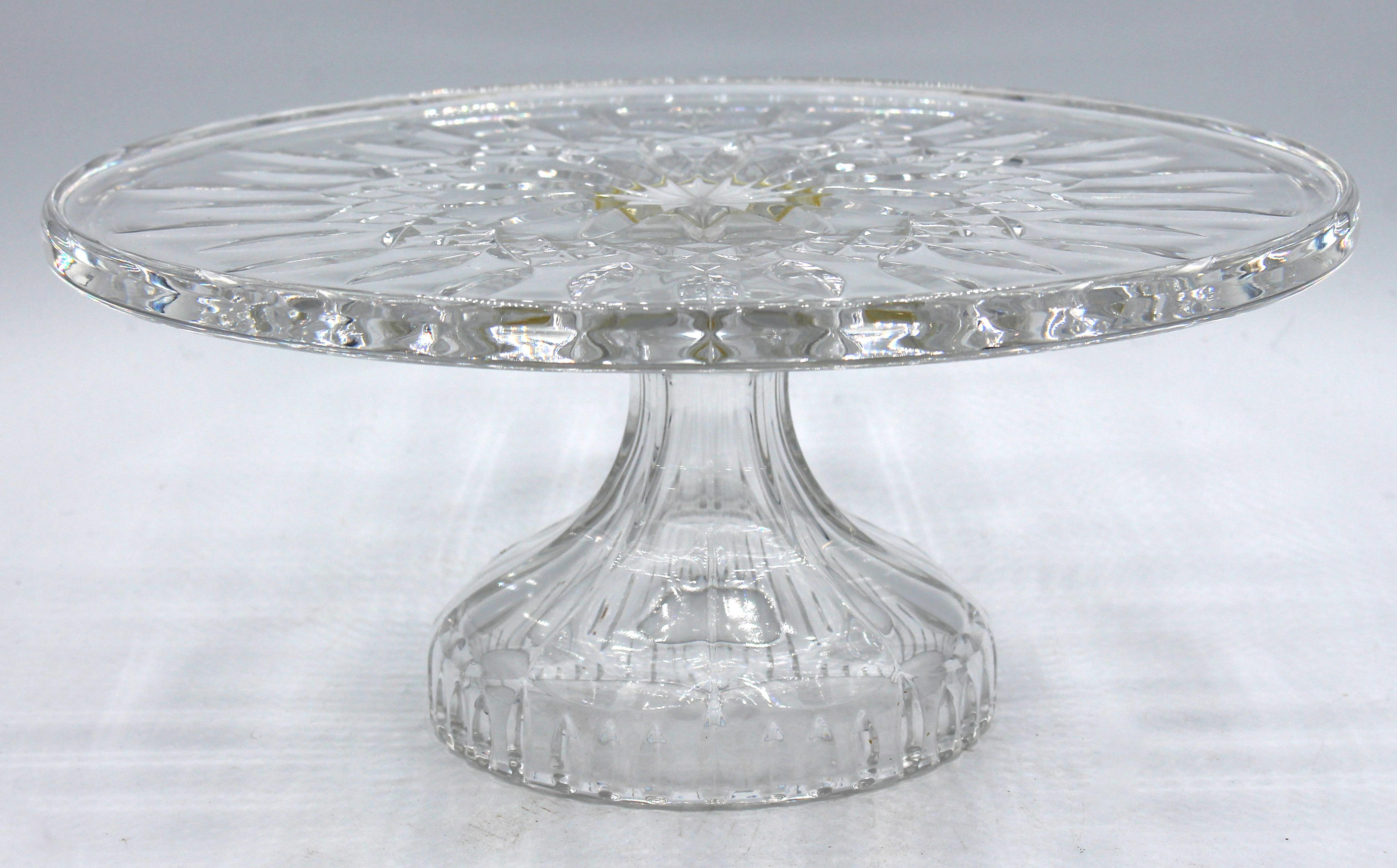 waterford cake stand with dome