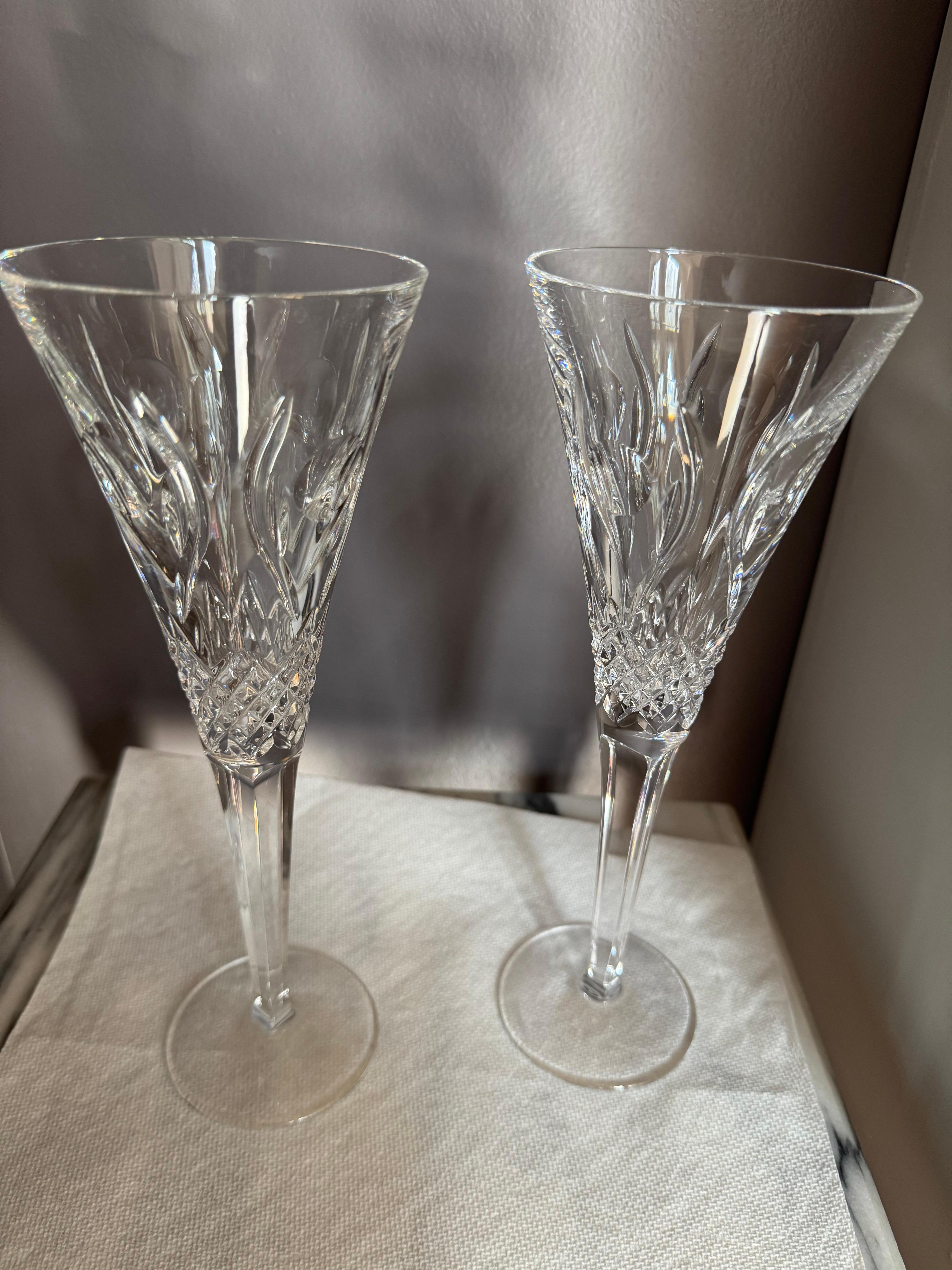 Waterford Champagne 2 Flutes 4th limited edition the Friendship celebration For Sale 5