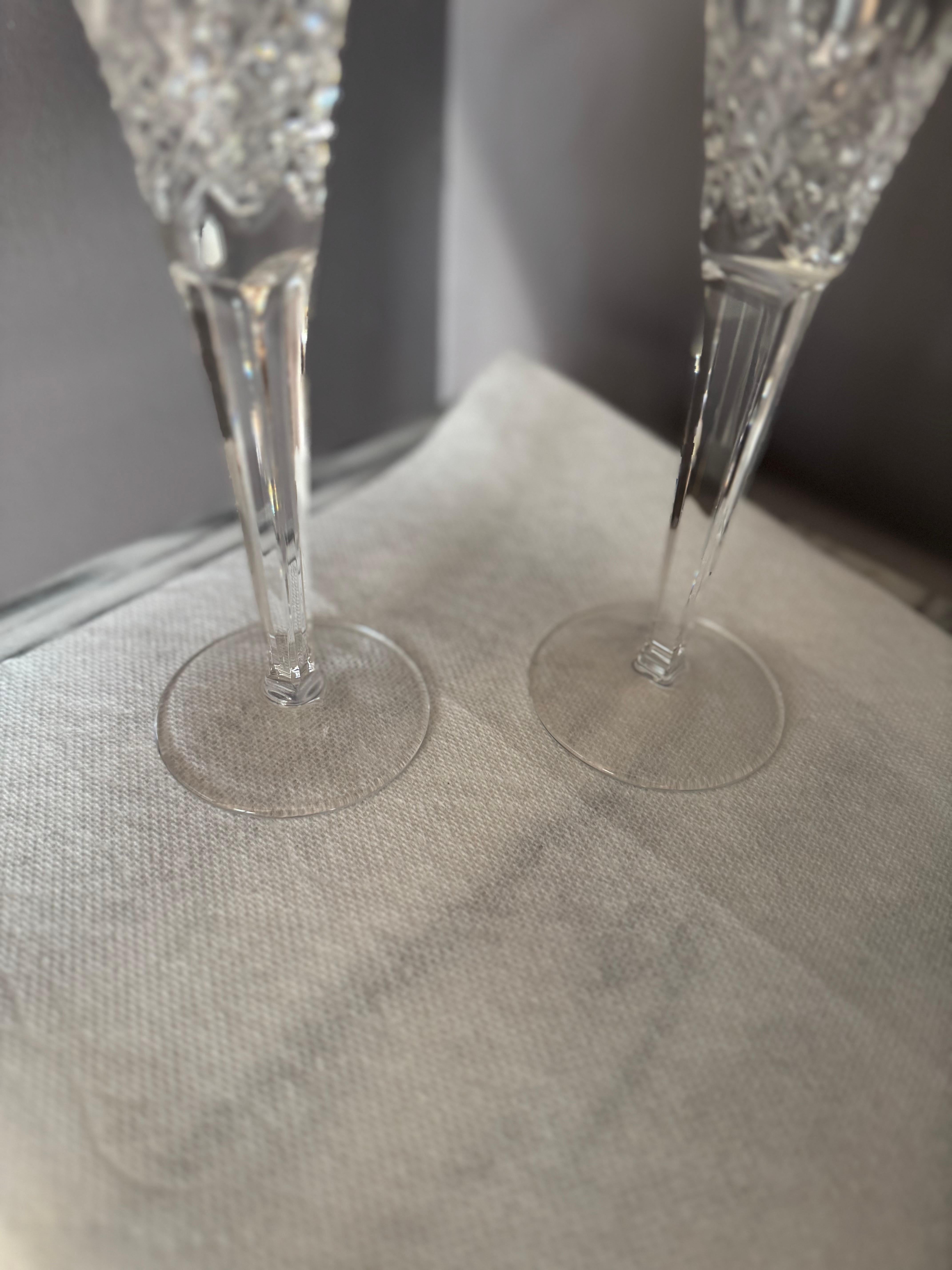 Waterford Champagne 2 Flutes 4th limited edition the Friendship celebration For Sale 7