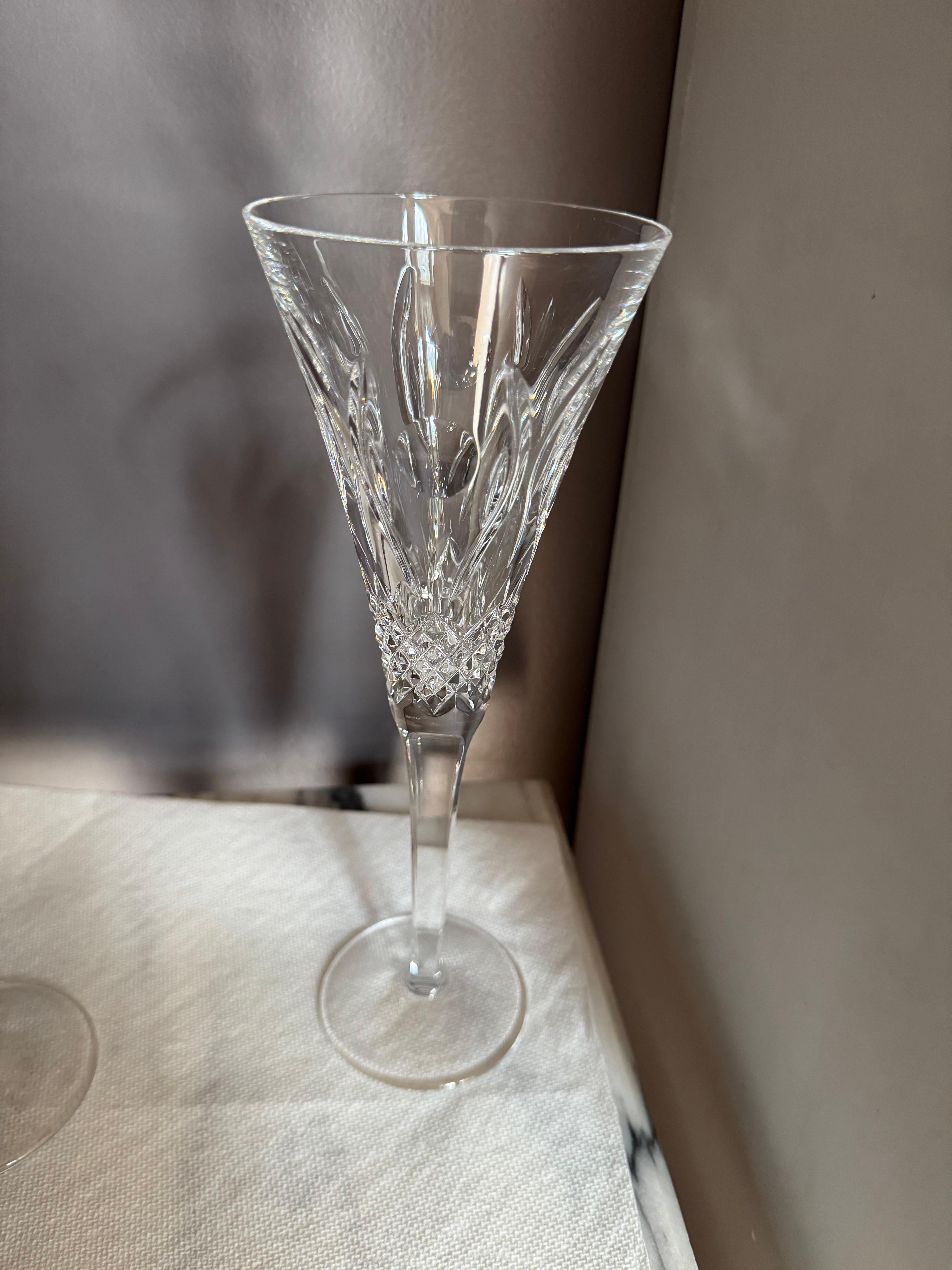 Contemporary Waterford Champagne 2 Flutes 4th limited edition the Friendship celebration For Sale