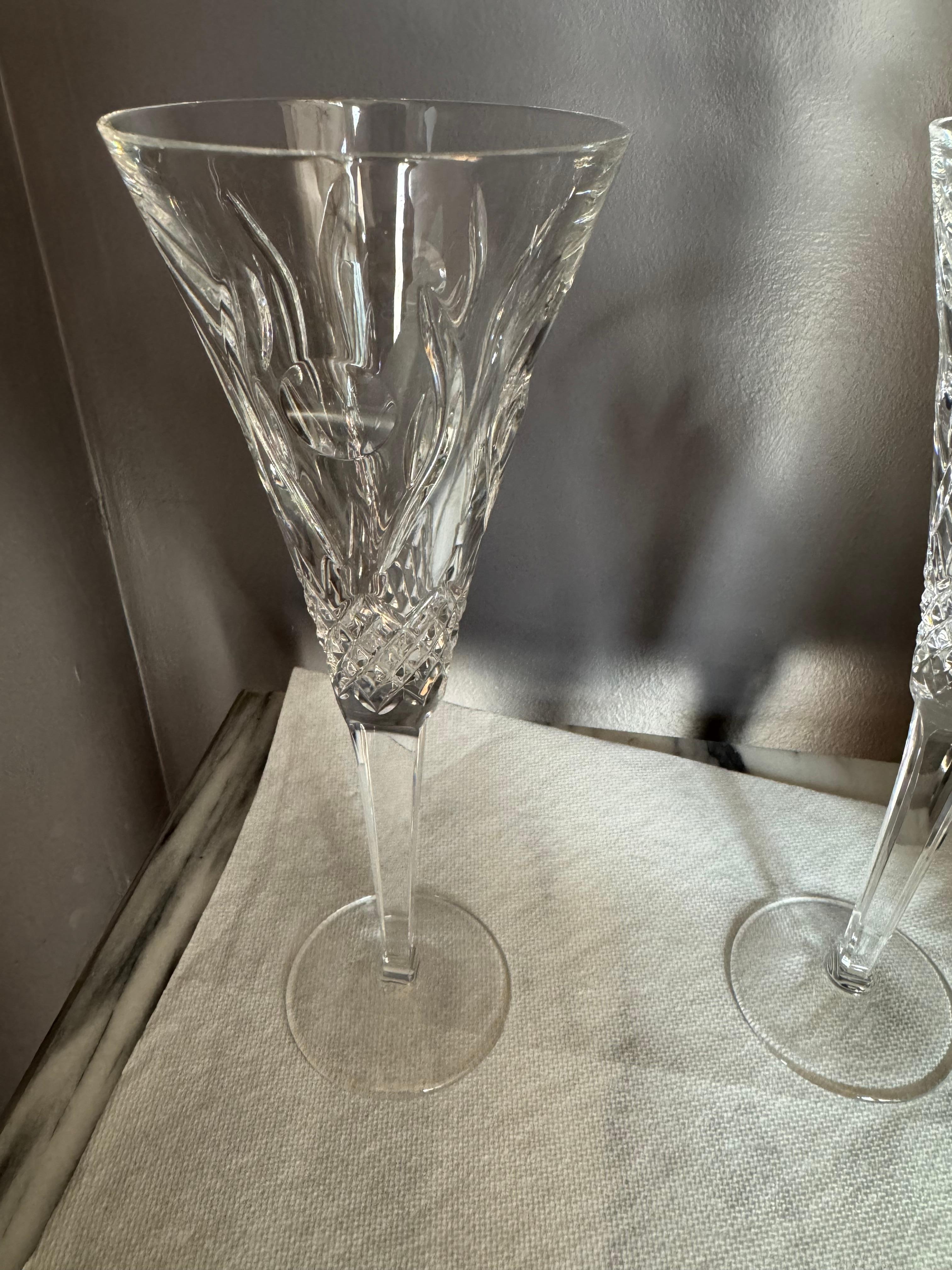 Waterford Champagne 2 Flutes 4th limited edition the Friendship celebration For Sale 1