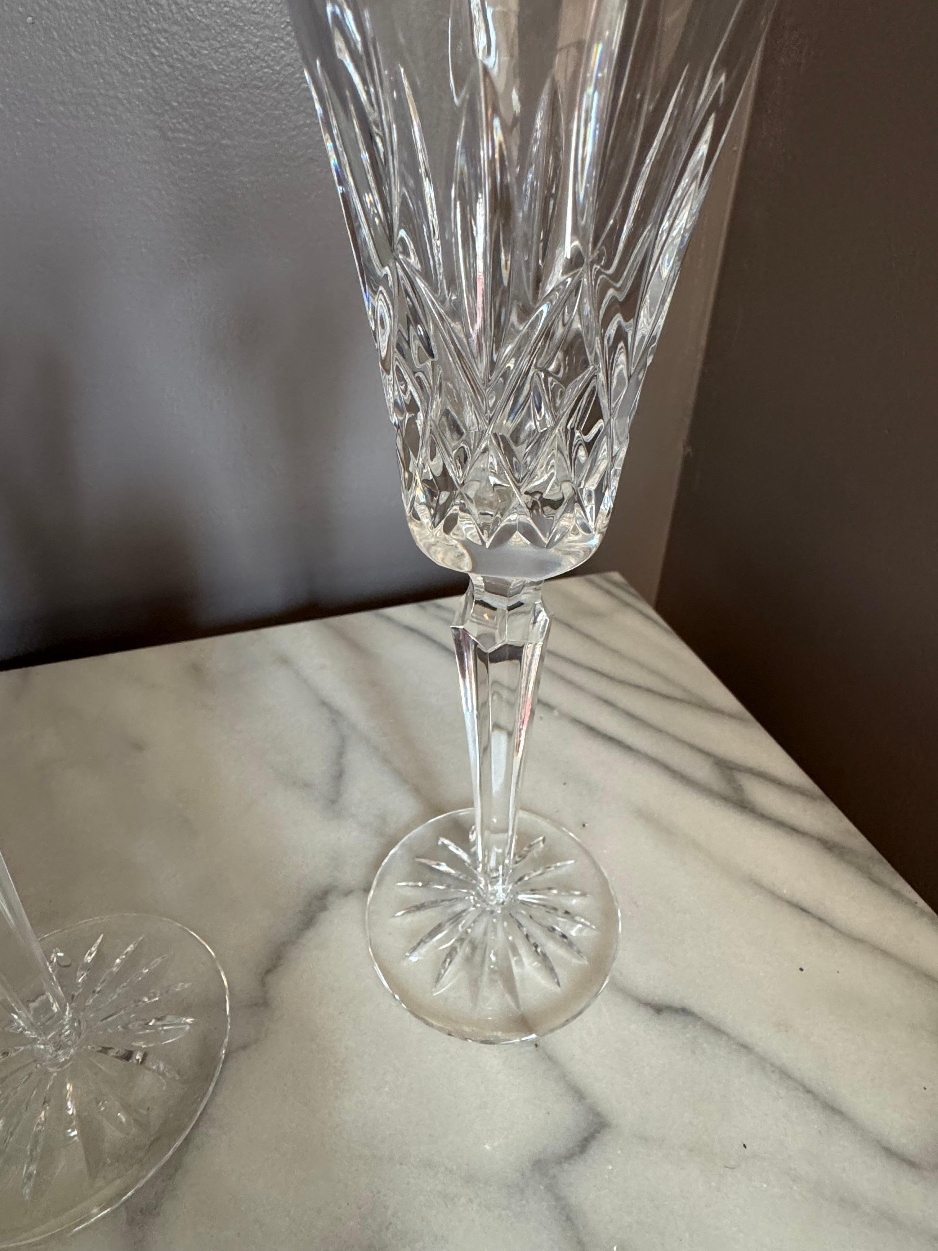 Waterford Champagner  Flöten Kristall  Lismore   I Love 2er-Set im Angebot 7