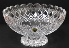WATERFORD Crystal 10" Rosalee Sawtooth Edge Footed Bowl