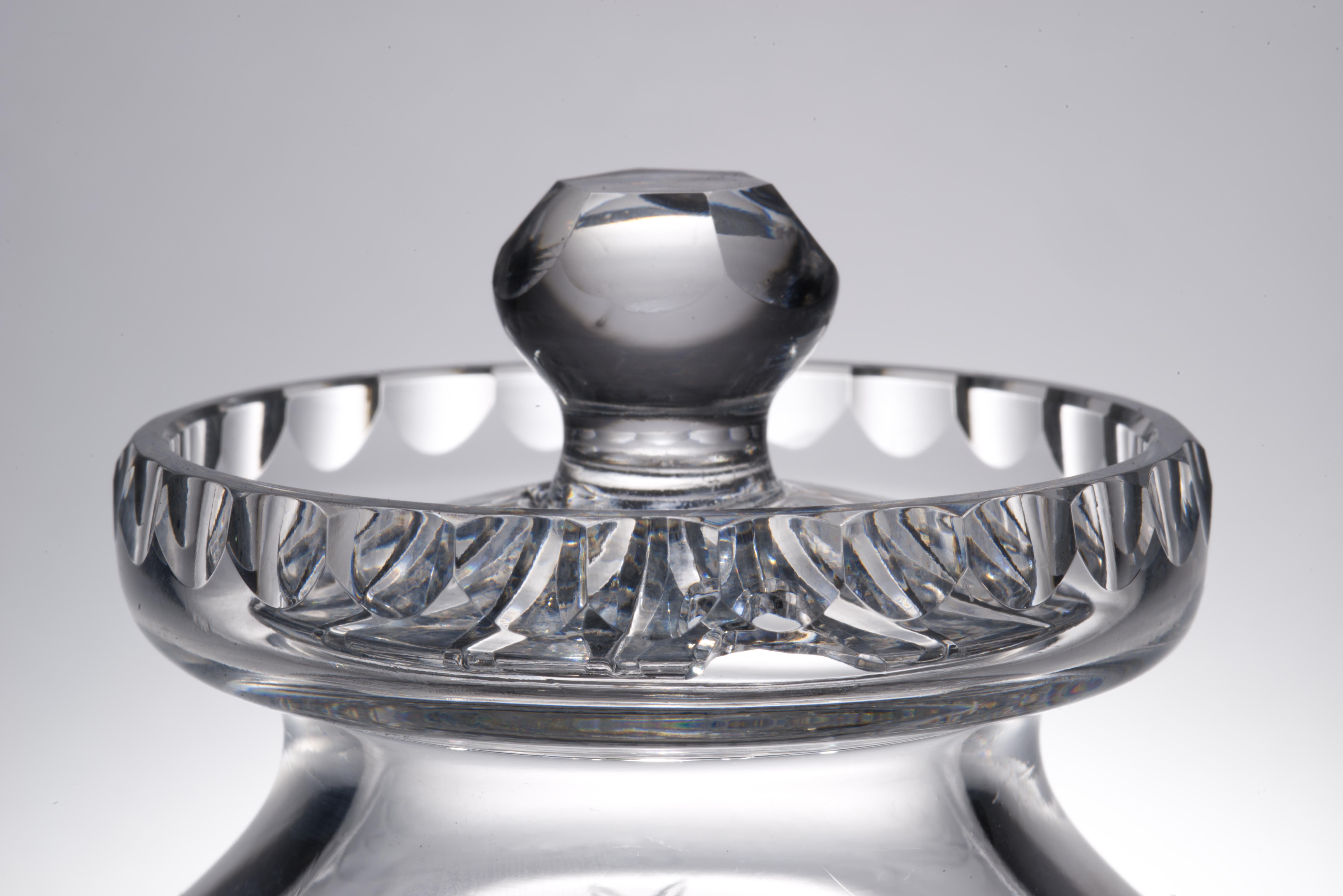 Fait main Pot à miel et couvercle Waterford Crystal à motif Alana en vente