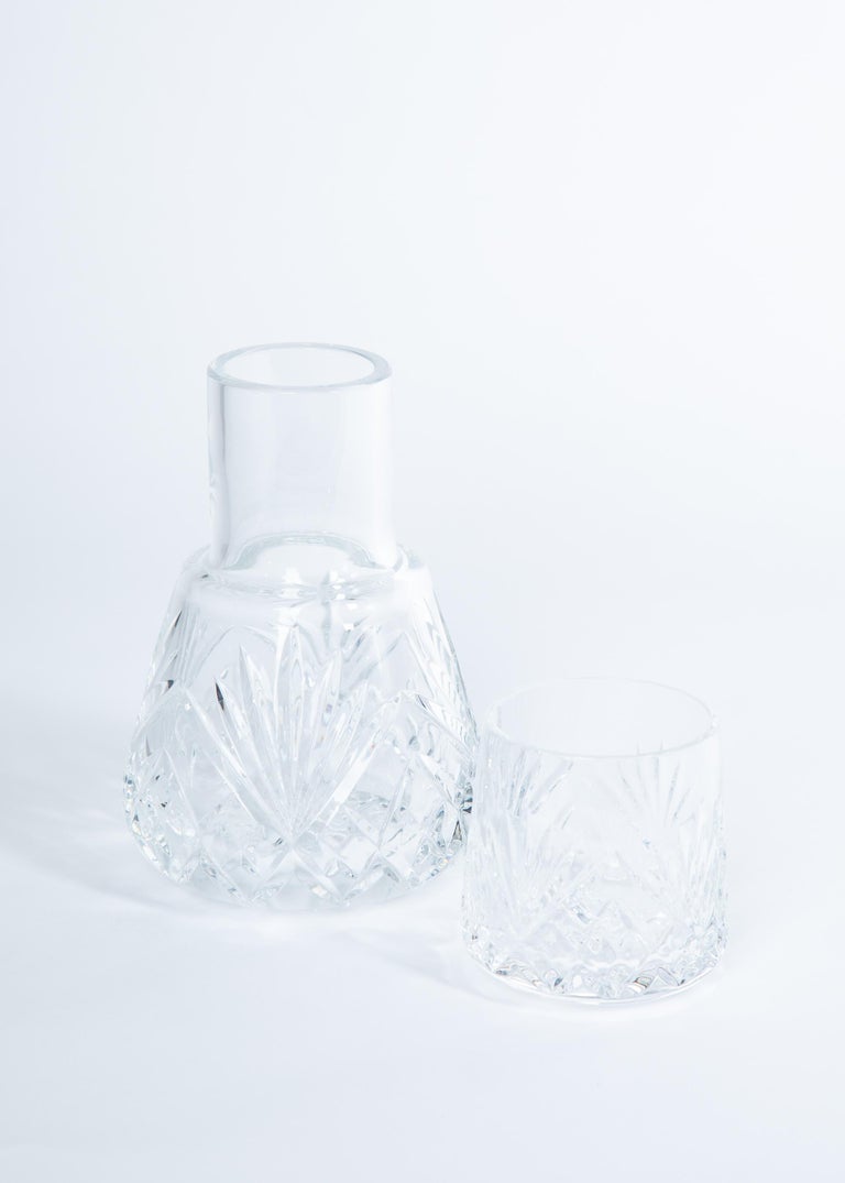 Waterford Crystal Bedside Carafe and Tumbler Glass For Sale at 1stdibs