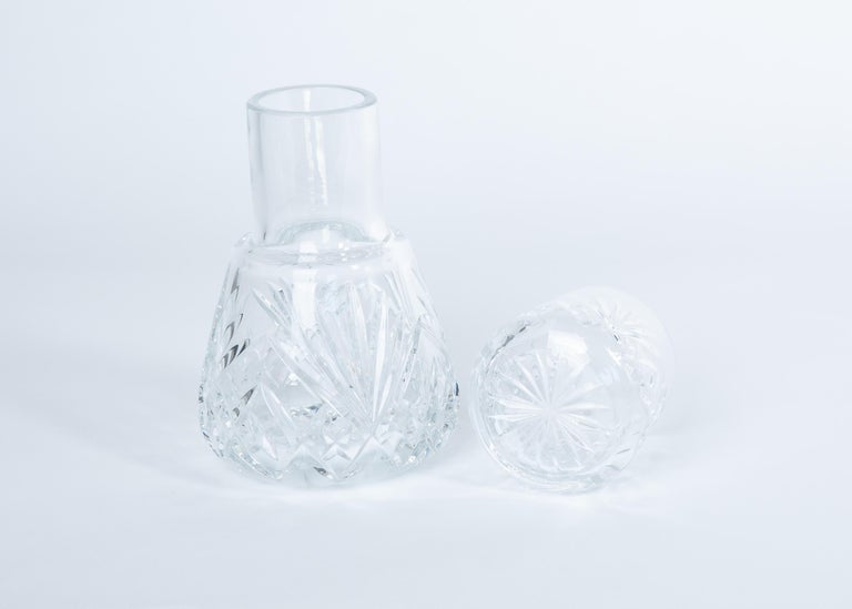Waterford Crystal Bedside Carafe and Tumbler Glass For Sale at 1stdibs