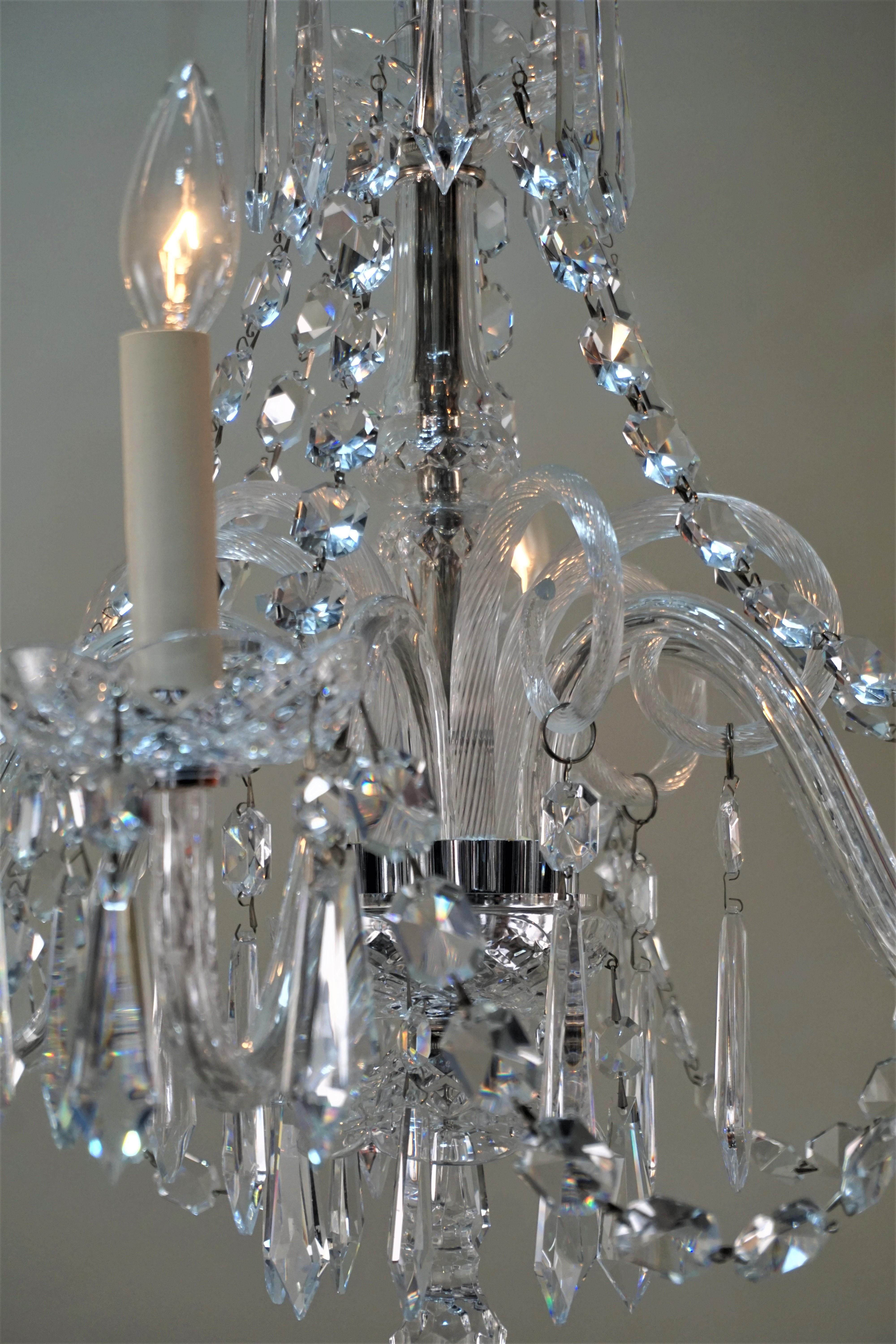 Late 20th Century Waterford Crystal Chandelier