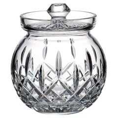 Waterford Crystal Classic Lysmore Runder Biskuitfass aus Kristall mit Kristallverzierung, 7 Zoll.