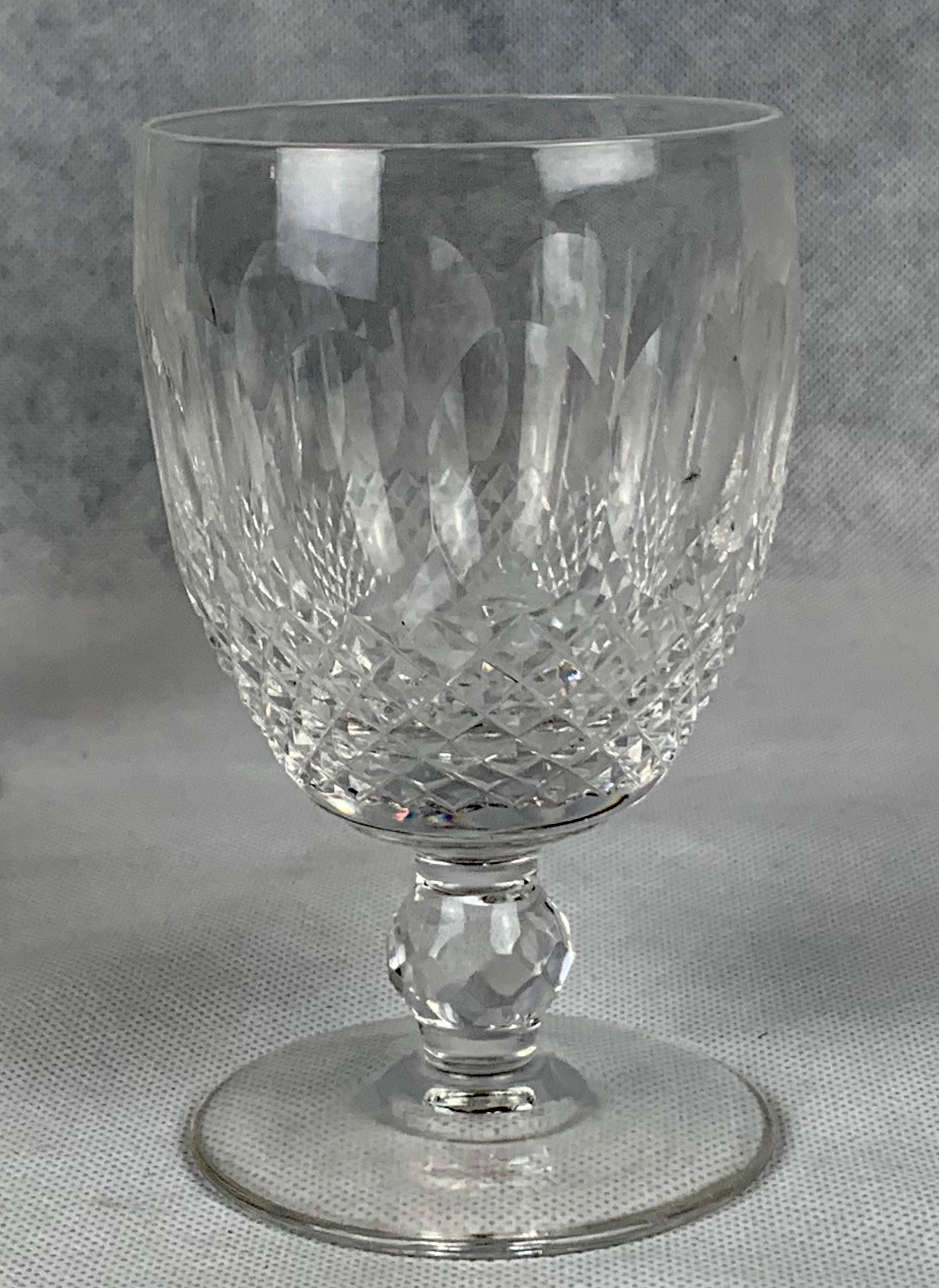 Waterford crystal's short stem goblets in the 