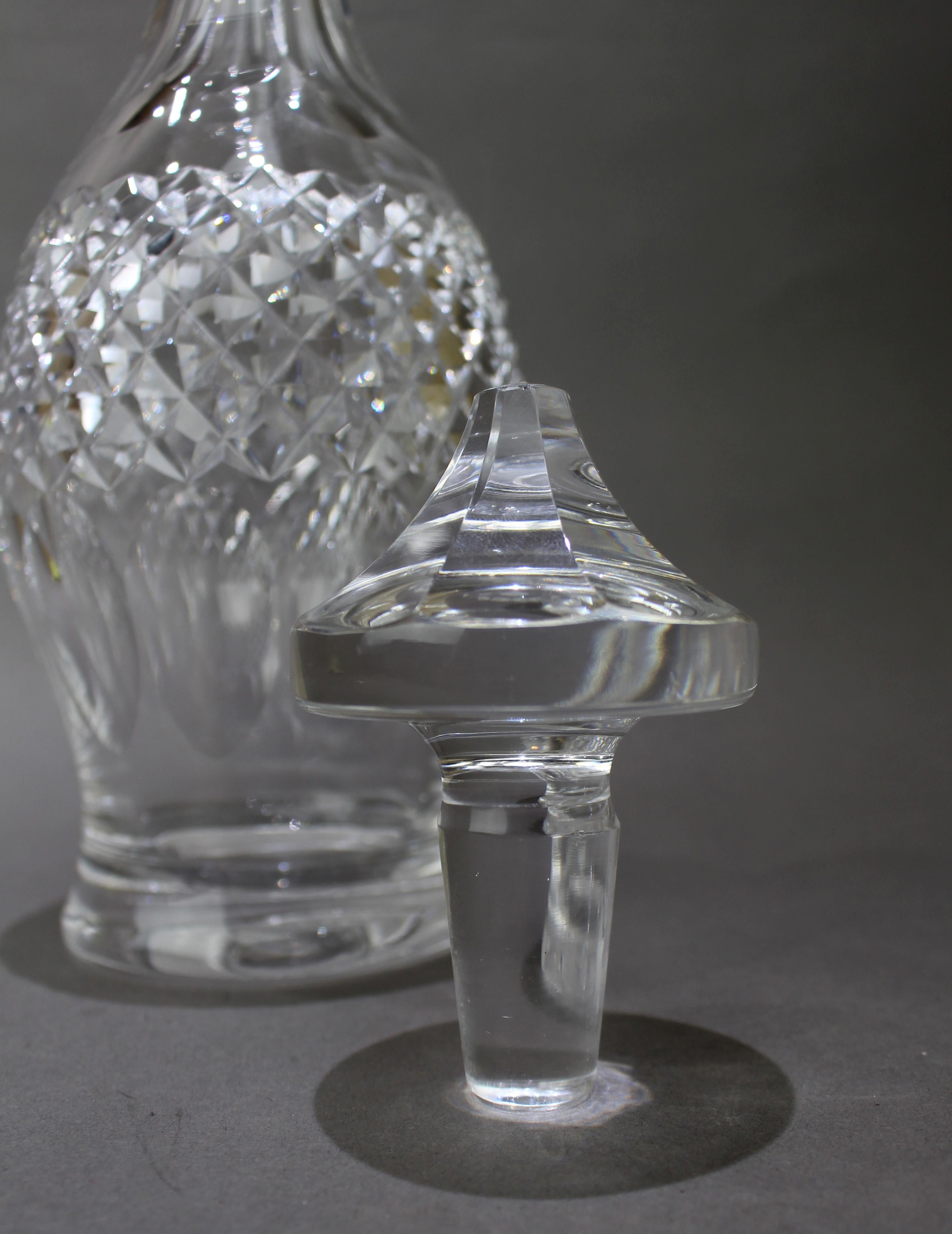 Irish Waterford Crystal “Colleen” Pattern Decanter For Sale
