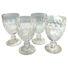 Vintage Waterford Crystal Cut “Colleen” Short Stem Sherry Glasses (4)