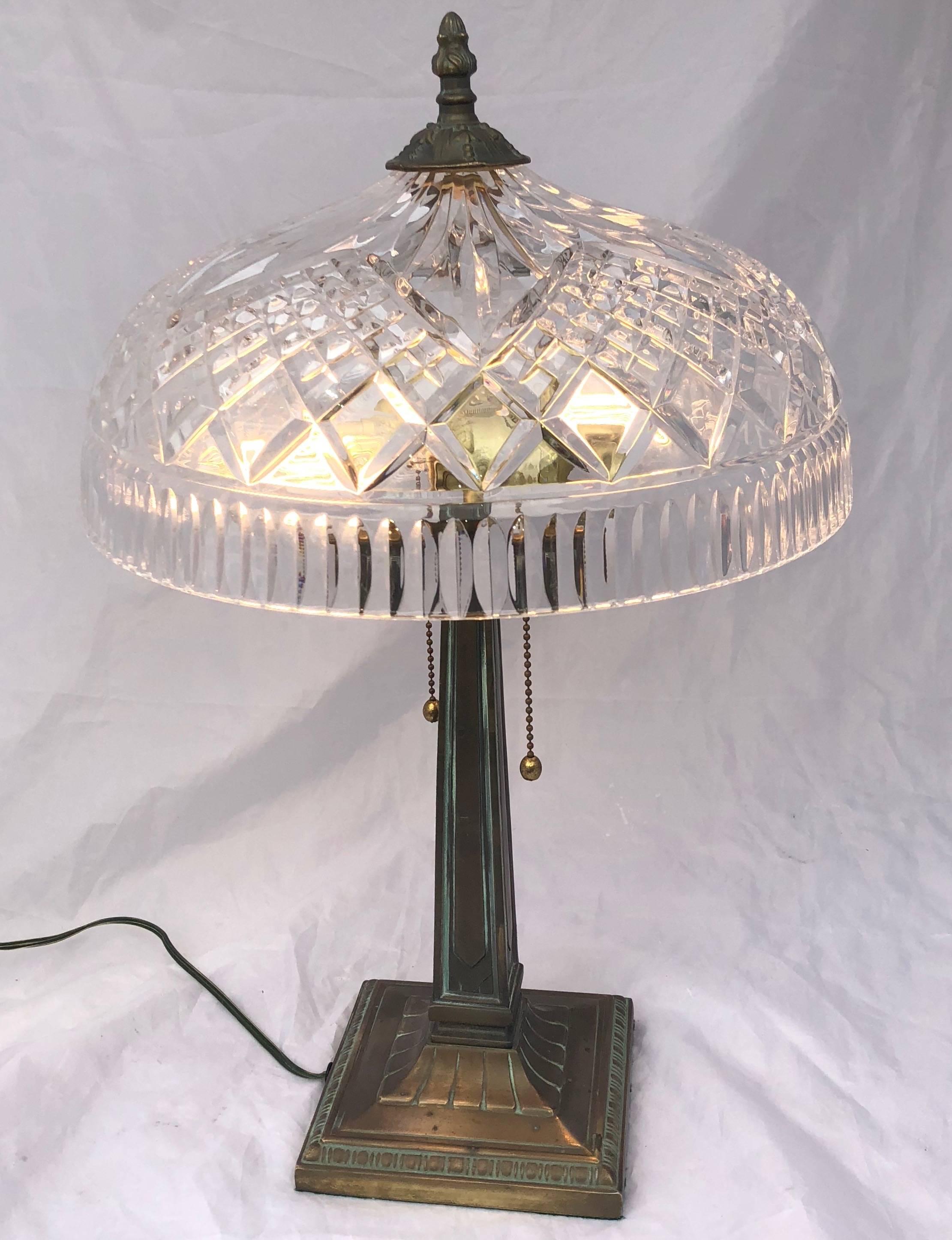 waterford crystal lamp shade