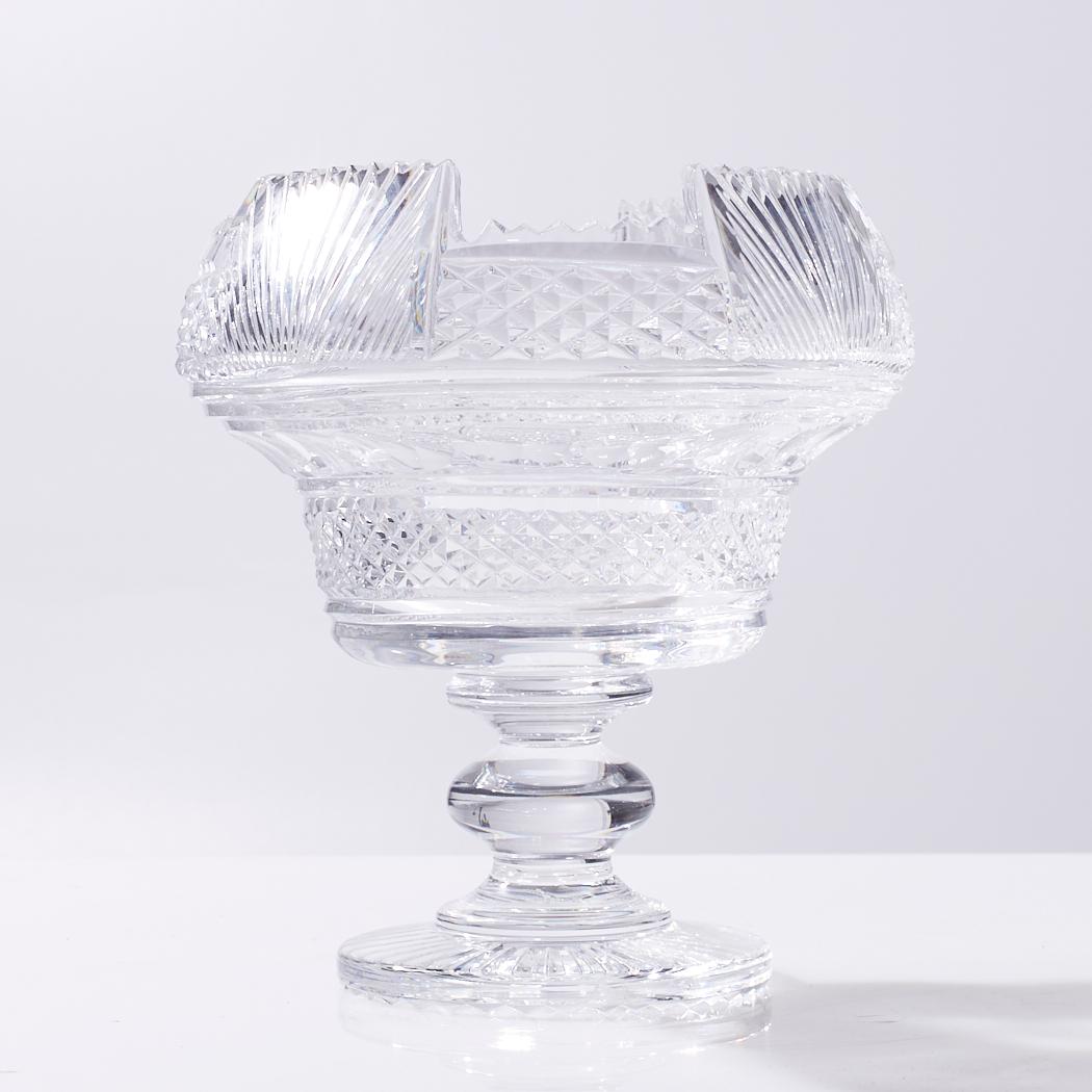 Waterford Crystal Footed Bowl Vase For Sale 1