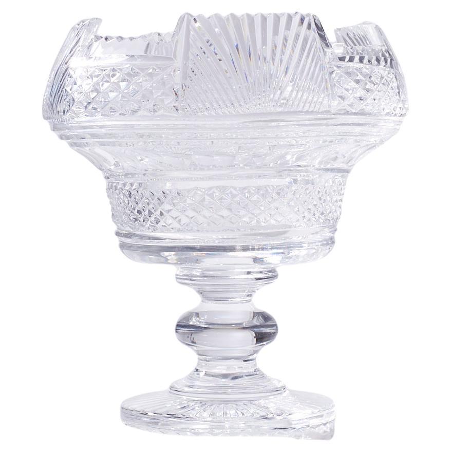 Waterford Crystal Footed Bowl Vase For Sale