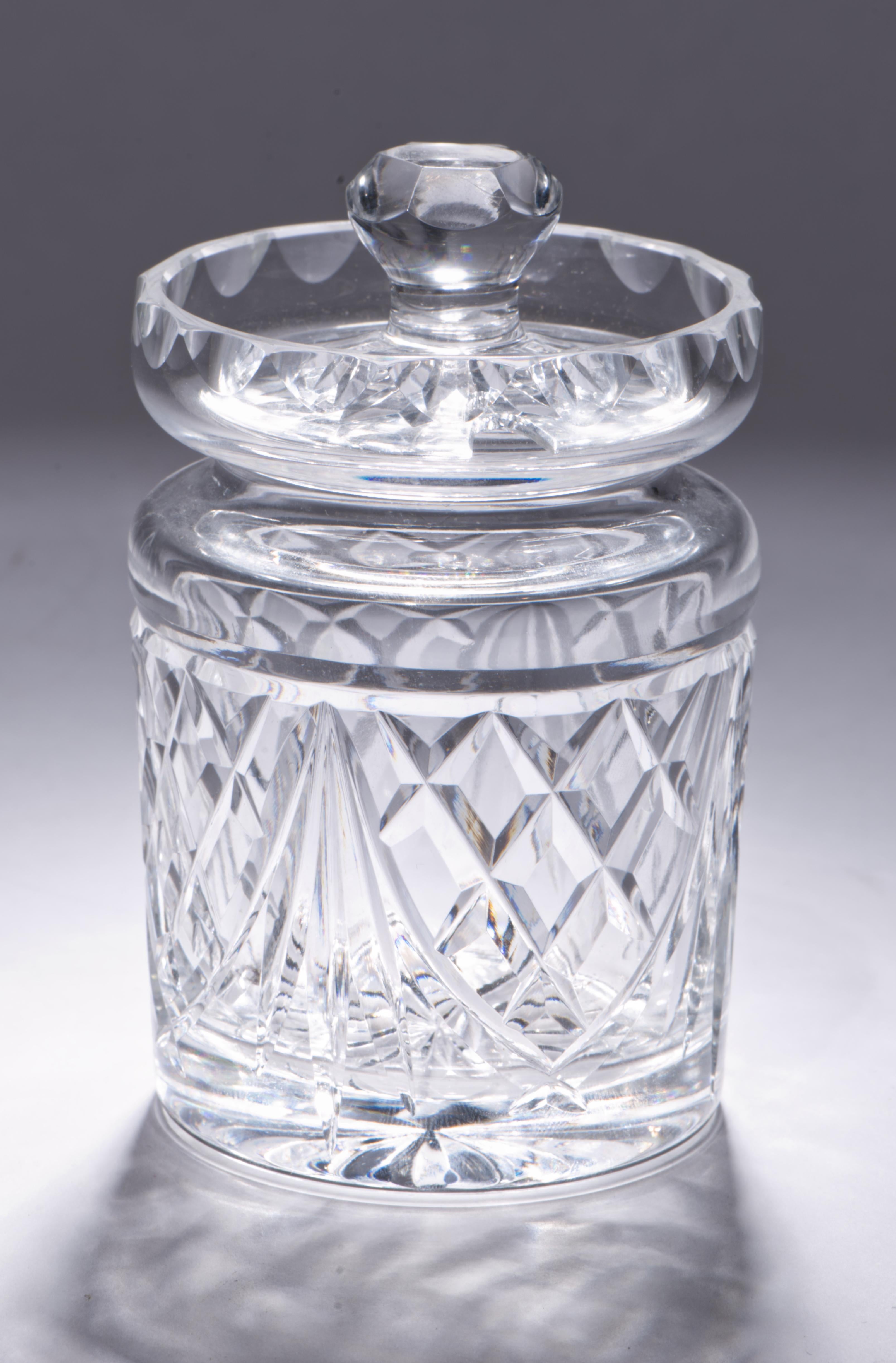 Waterford Crystal Marmelade Gelee oder Honig Topf & Deckel im Zustand „Gut“ im Angebot in Clifton Springs, NY