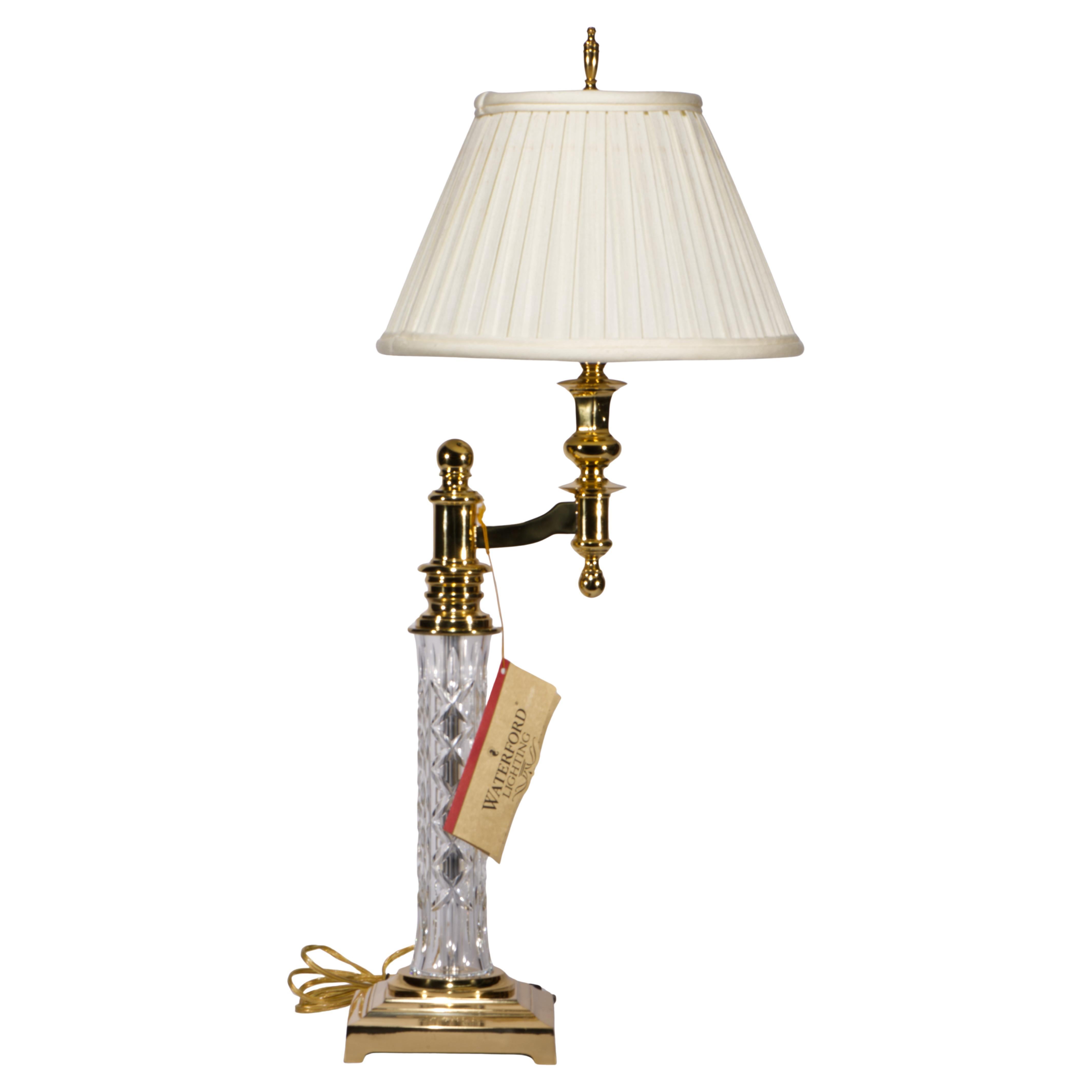 Waterford Crystal Lamp Killarney Kinsale Bankers Table Lamp 1990s - 1stDibs For Sale