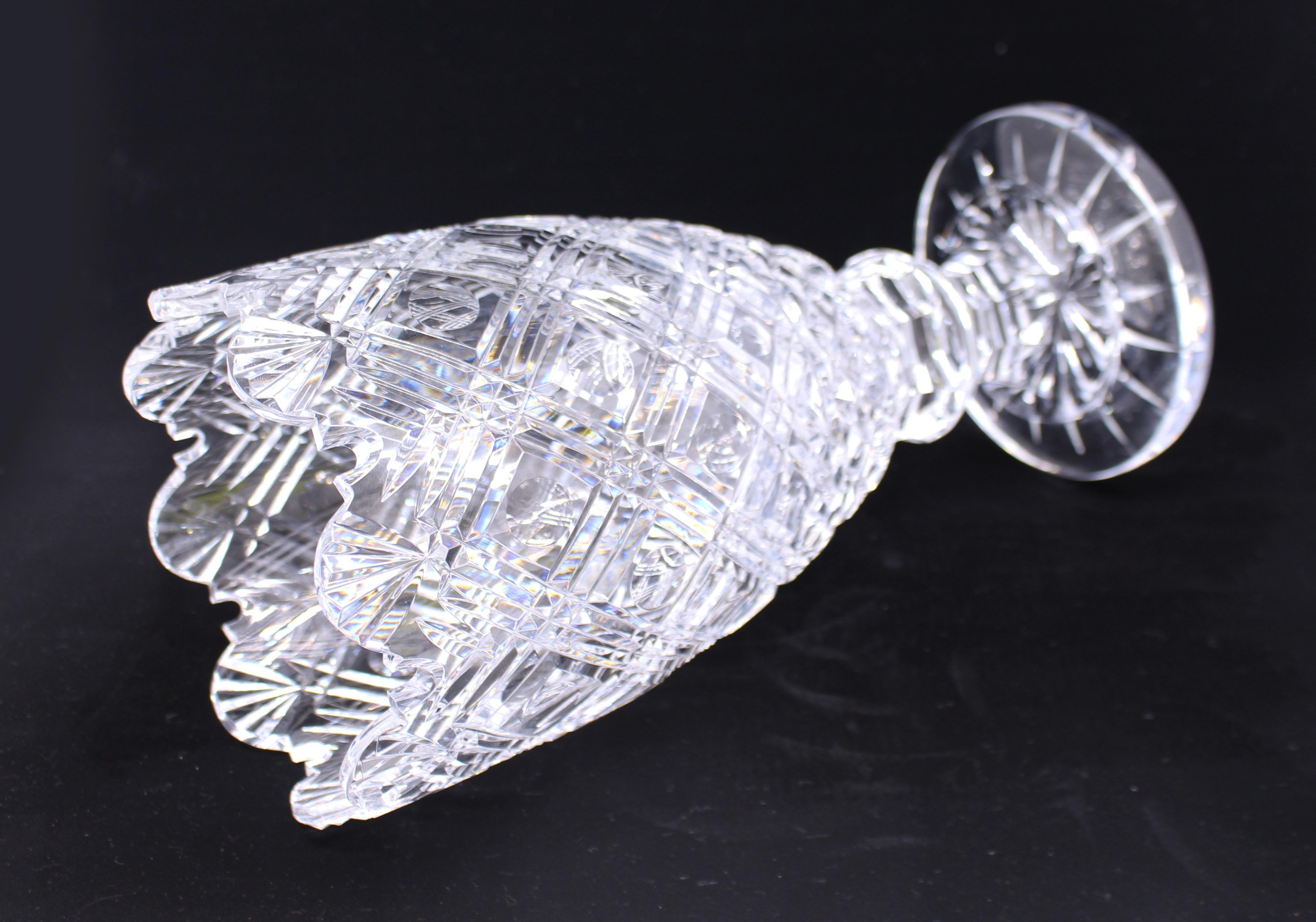 Waterford Crystal Large Master Cutter Vase In Good Condition In Worcester, Worcestershire