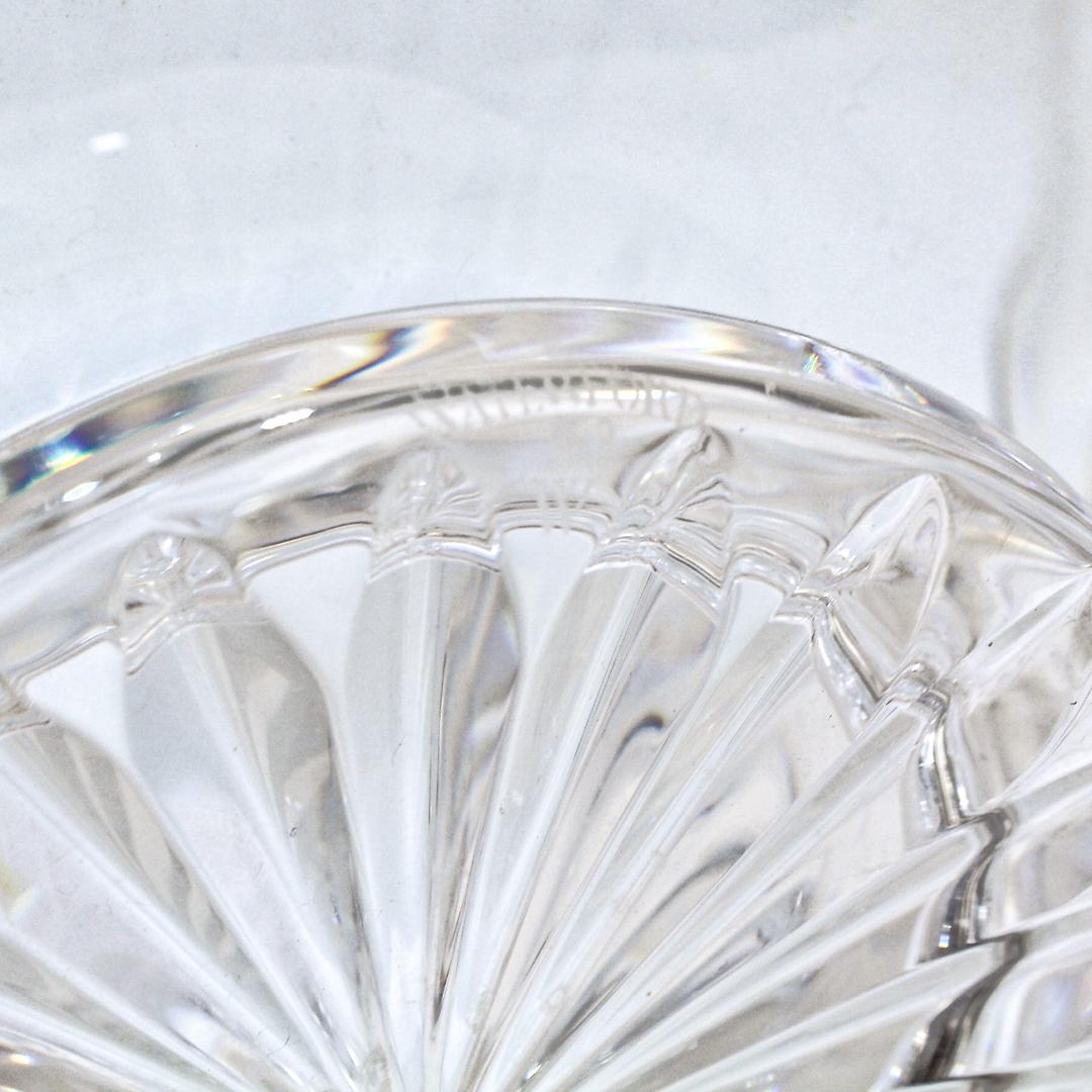 Vetro intagliato Ciotola o centrotavola con bordo smerlato di Waterford Crystal Master Cutter in vendita