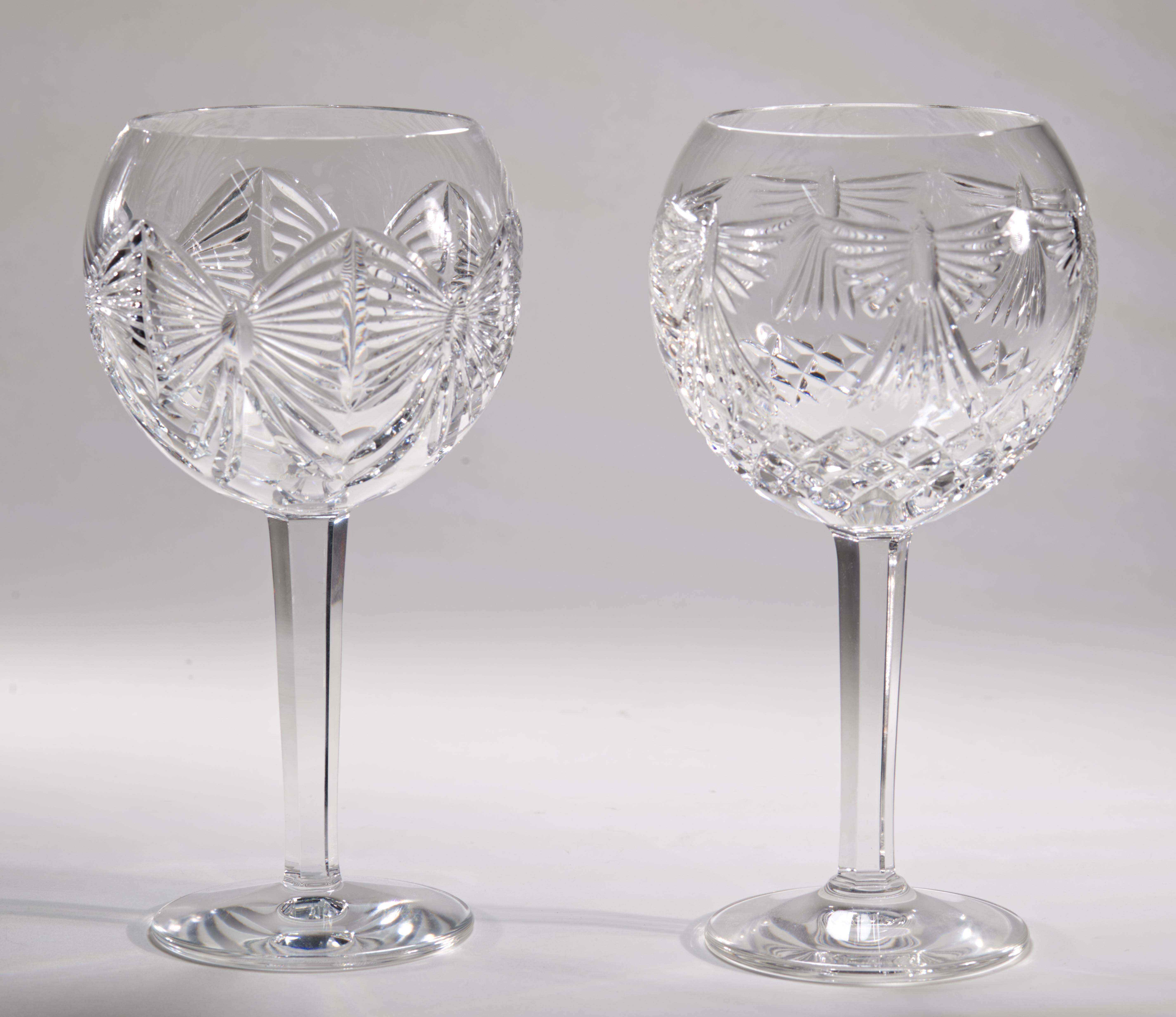 Waterford Crystal Pair of Millennium Toasting Glasses, Peace and Happiness For Sale 1